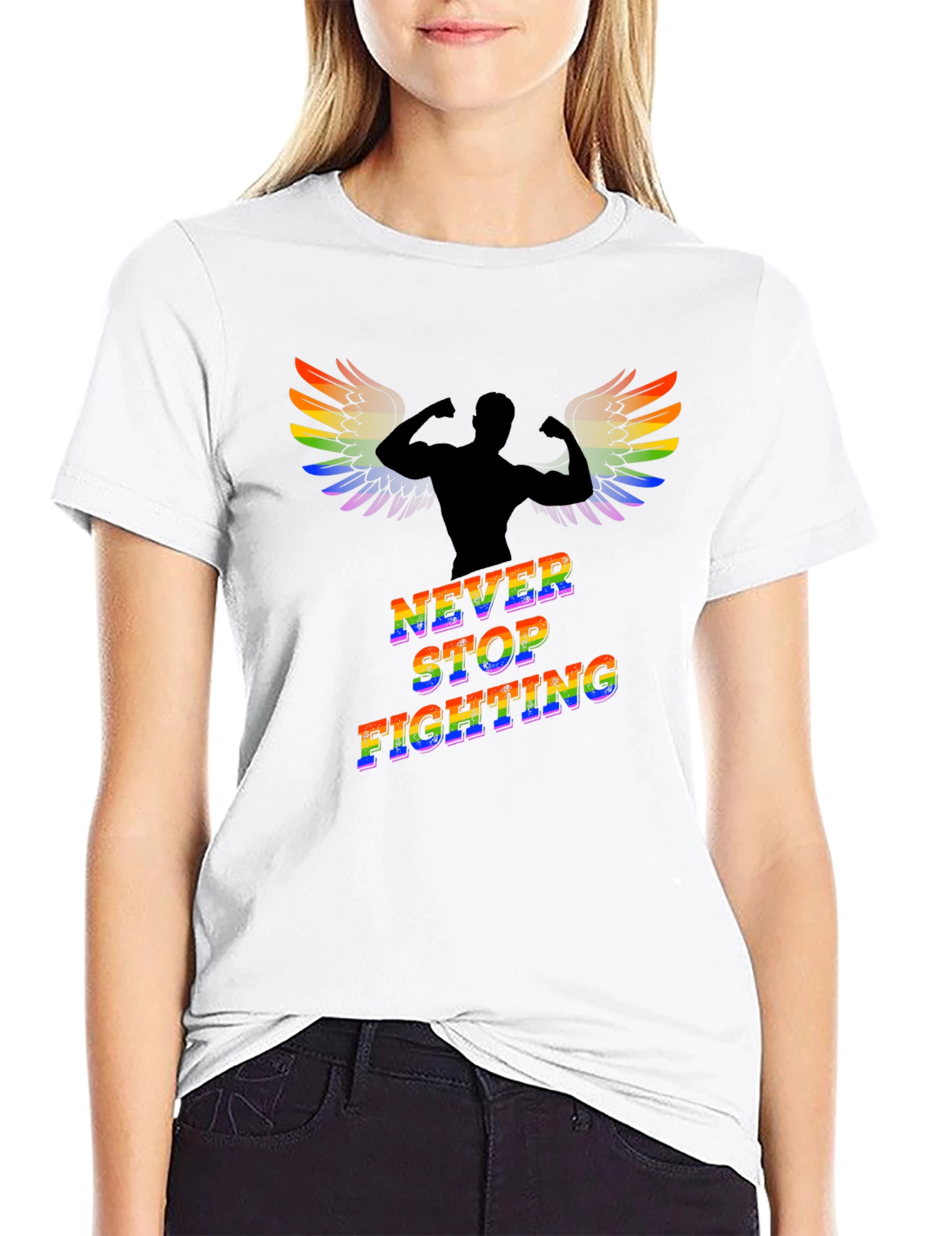 Never Stop Fighting Graphic Tee