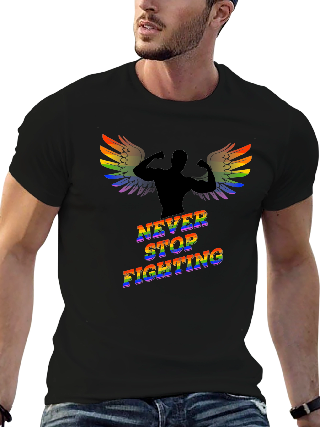 Never Stop Fighting Graphic Tee