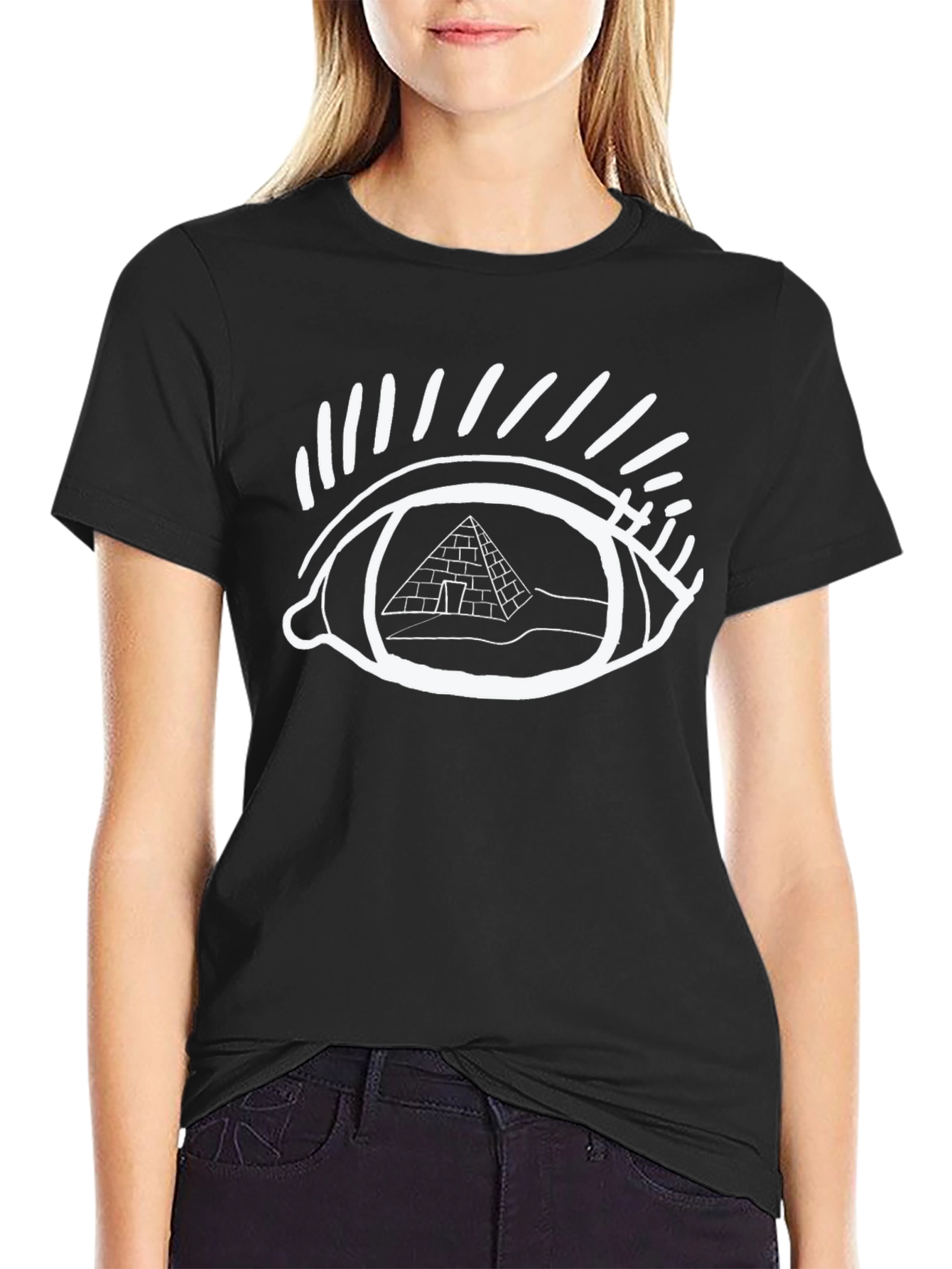 Eye of Pyramid Graphic T-Shirt - Black