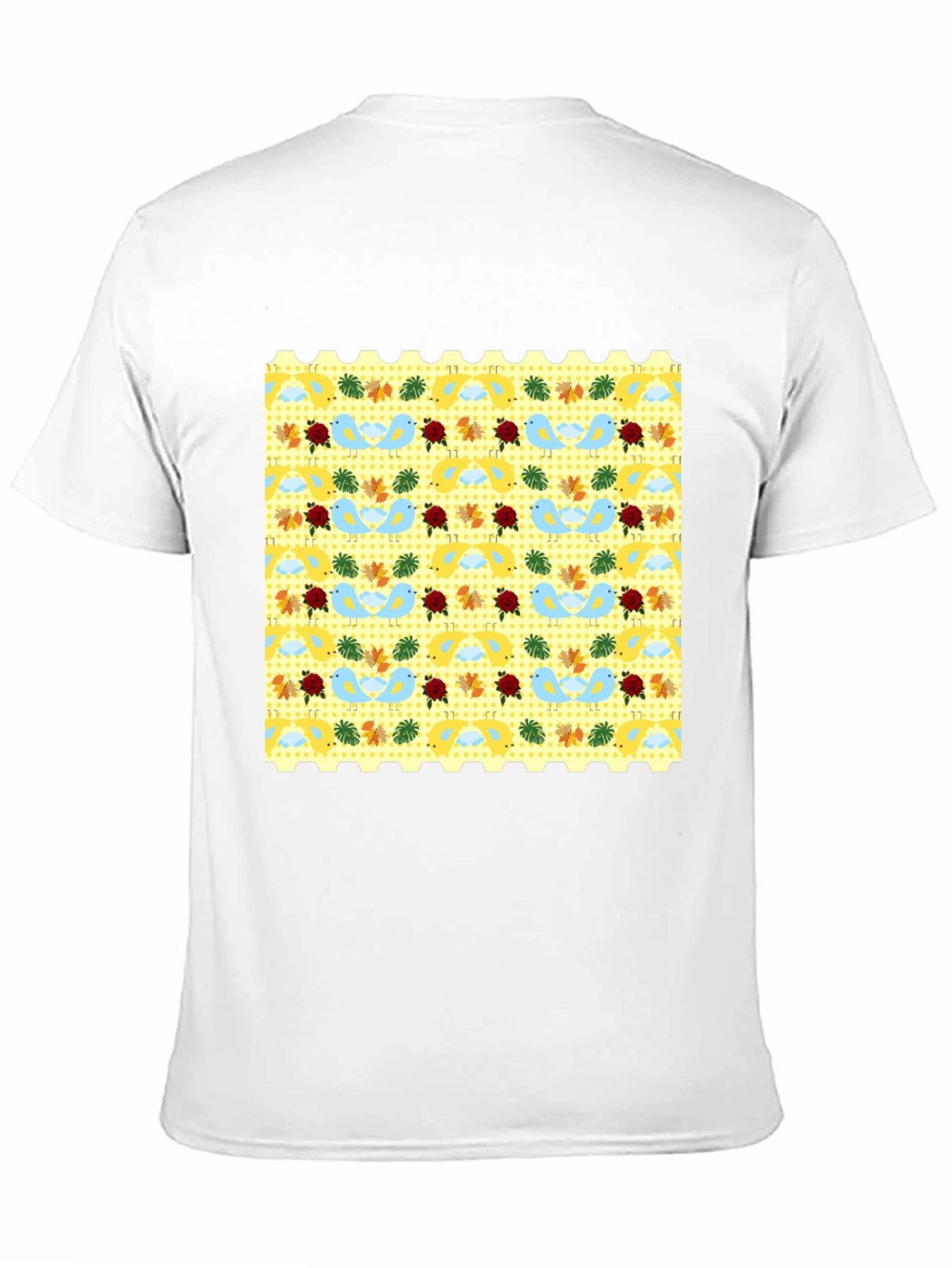 Novelty Patterned Black Tee