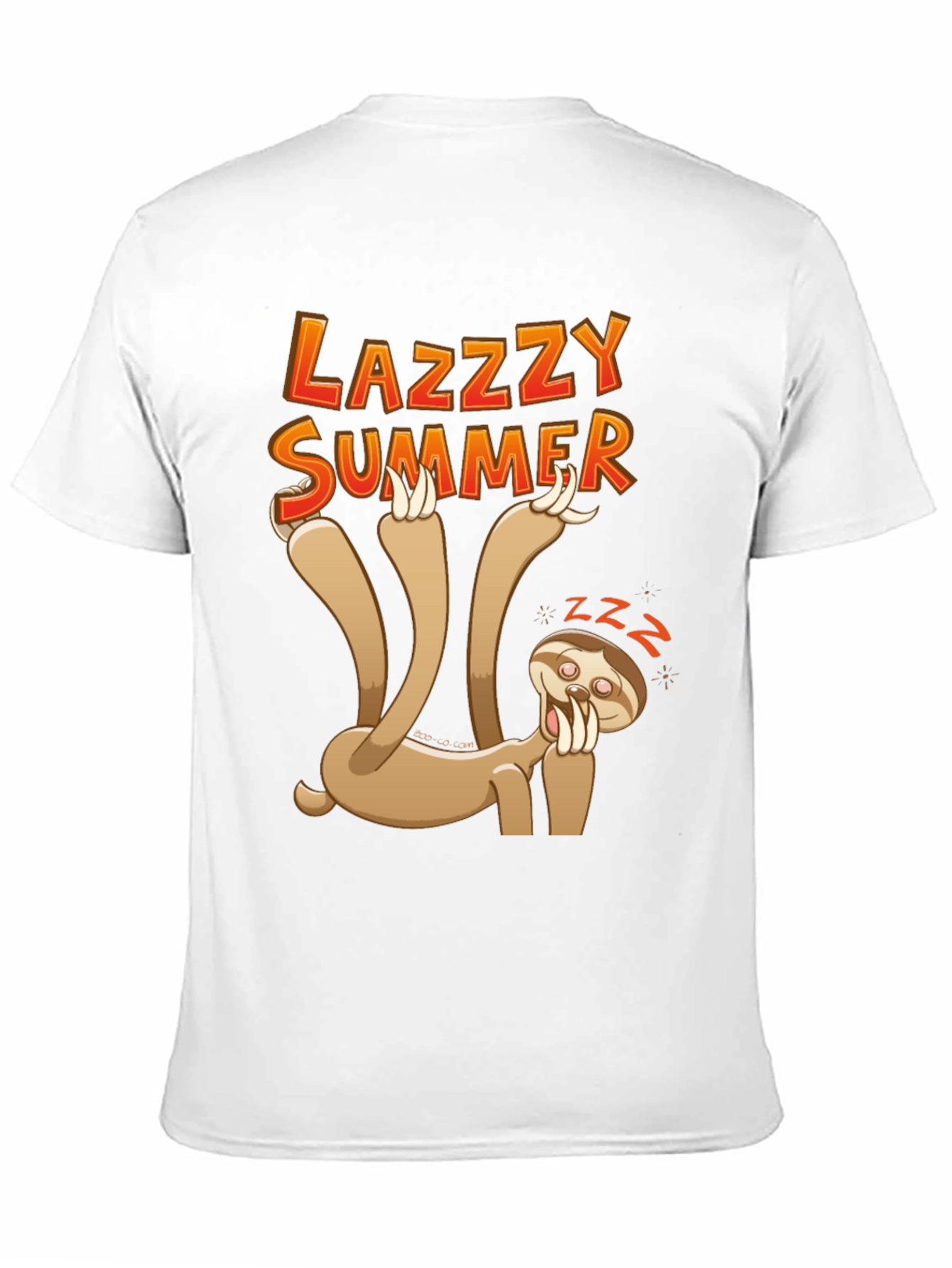 Lazy Summer Sloth T-Shirt - Relaxed Holiday Vibes