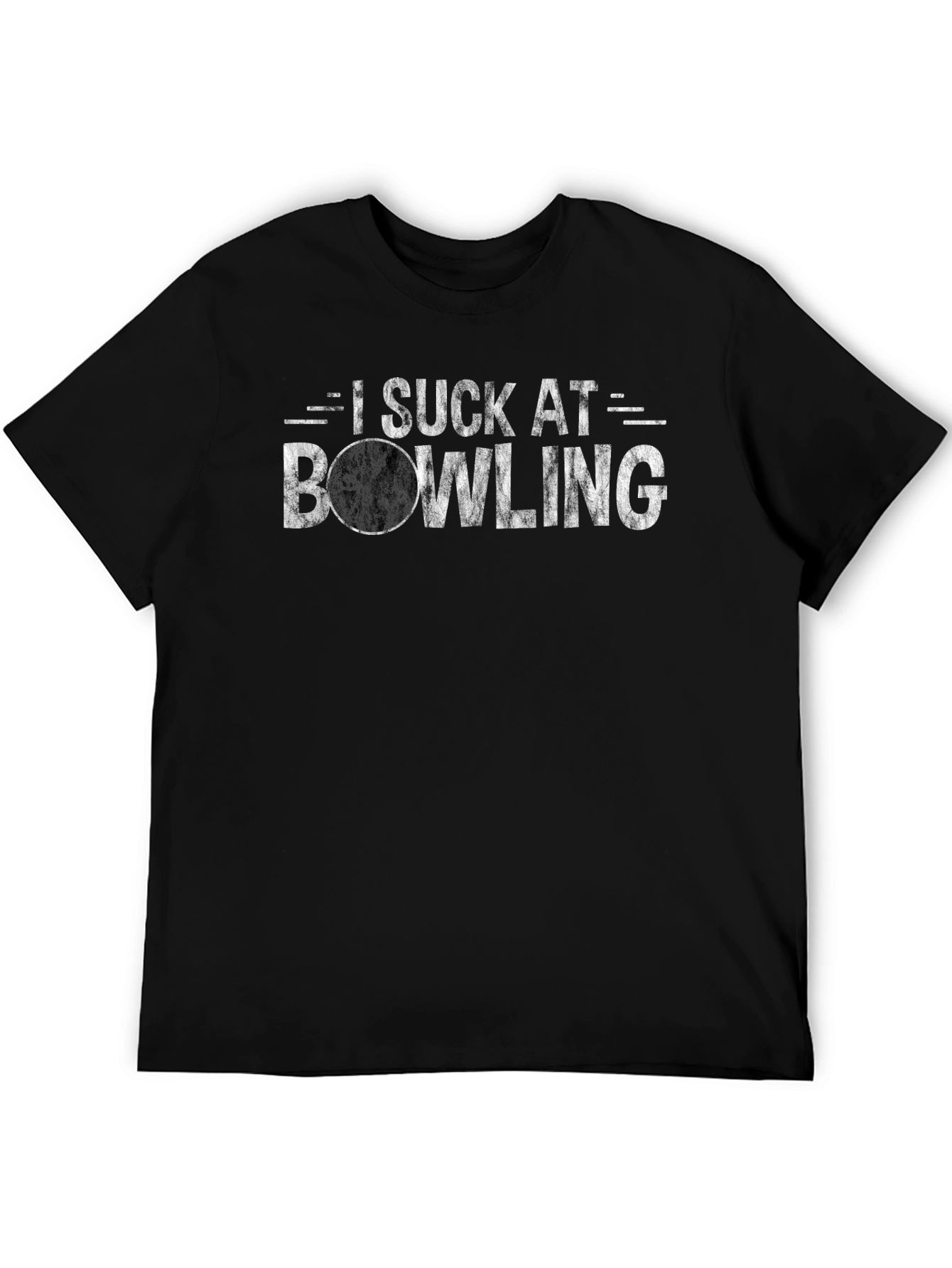 Funny I Suck At Bowling Graphic T-Shirt