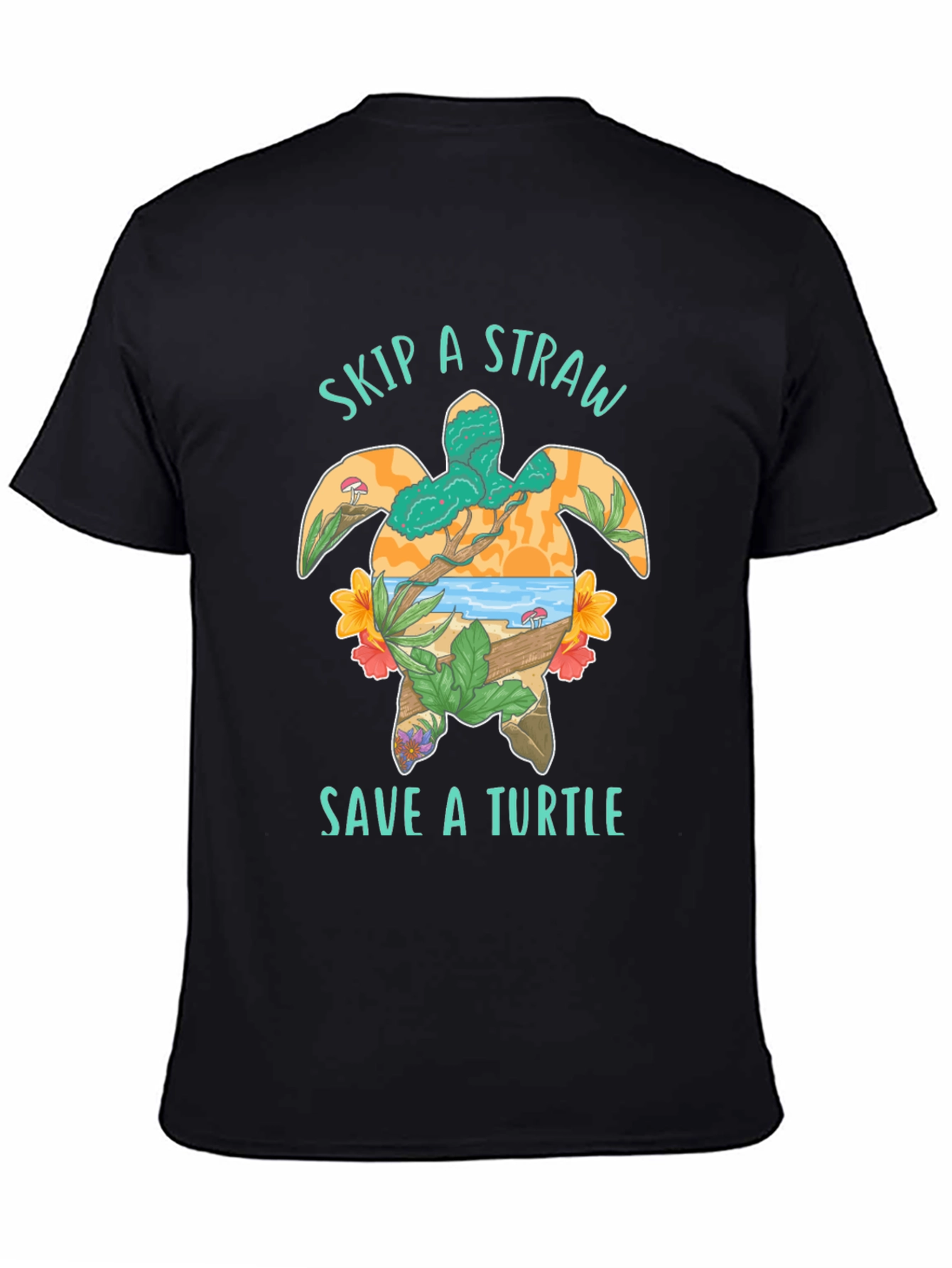 Skip A Straw Save A Turtle T-Shirt
