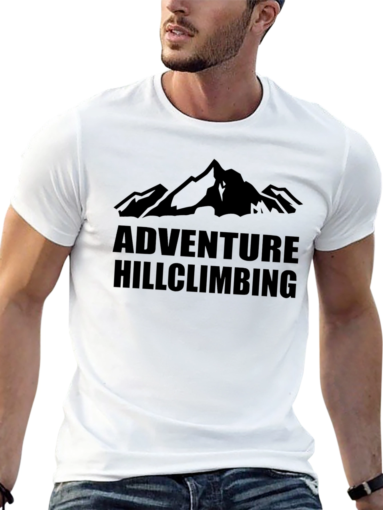 Adventure Hillclimbing Graphic Tee - Black