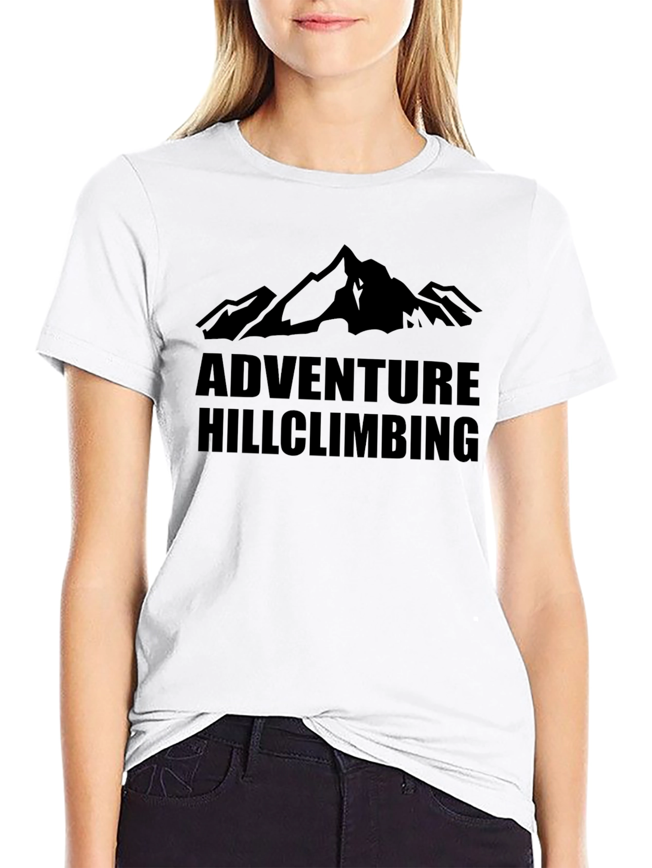 Adventure Hillclimbing Graphic Tee - Black