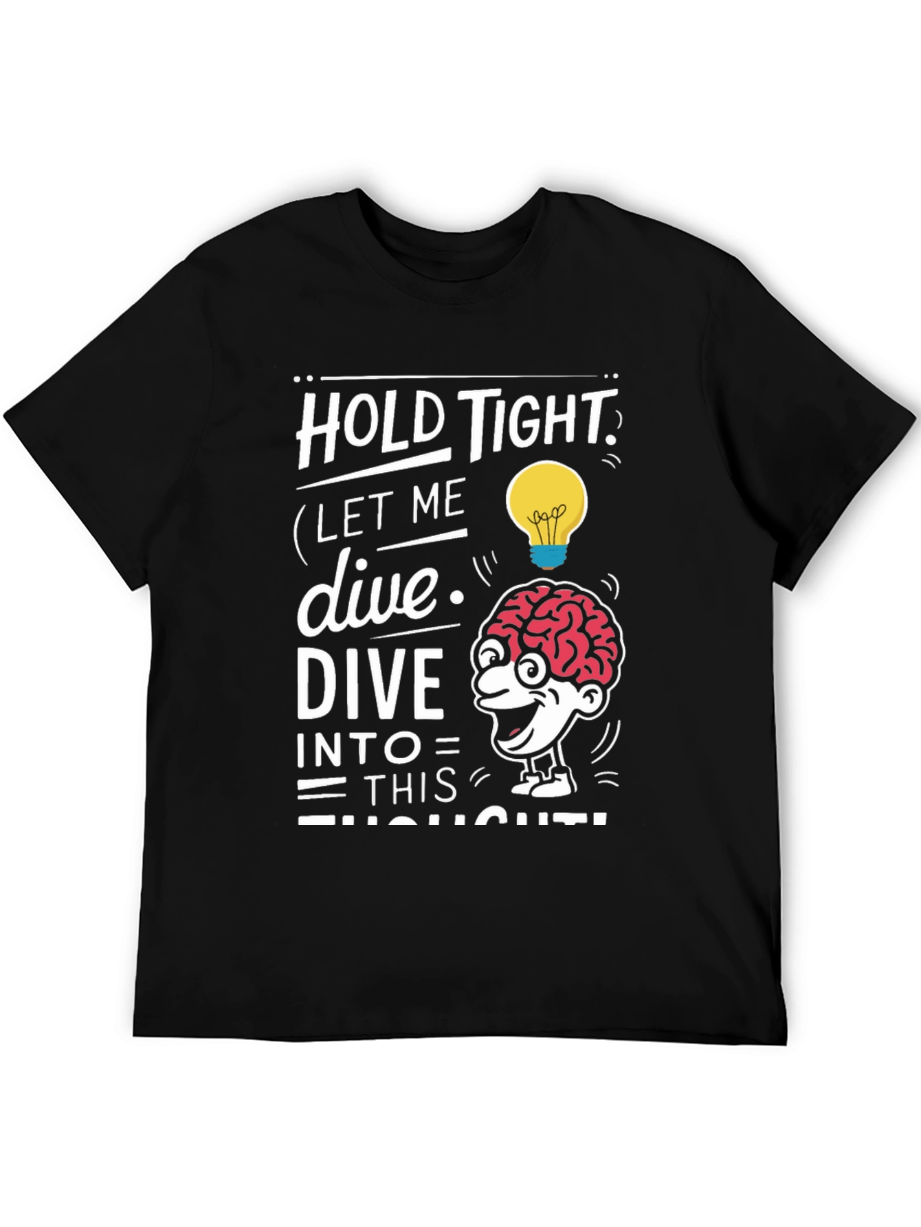 Brainy Thought Black T-Shirt