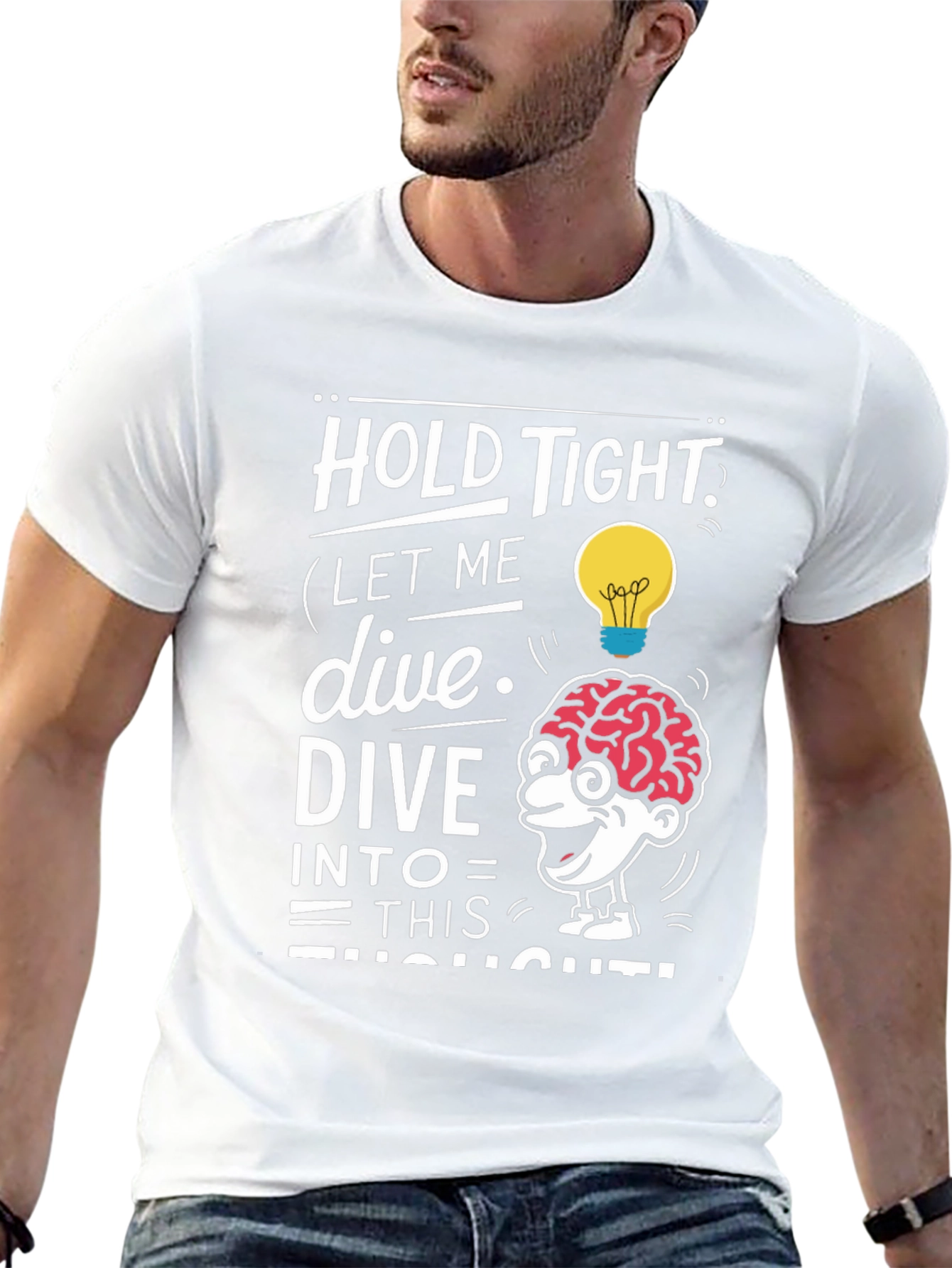 Brainy Thought Black T-Shirt