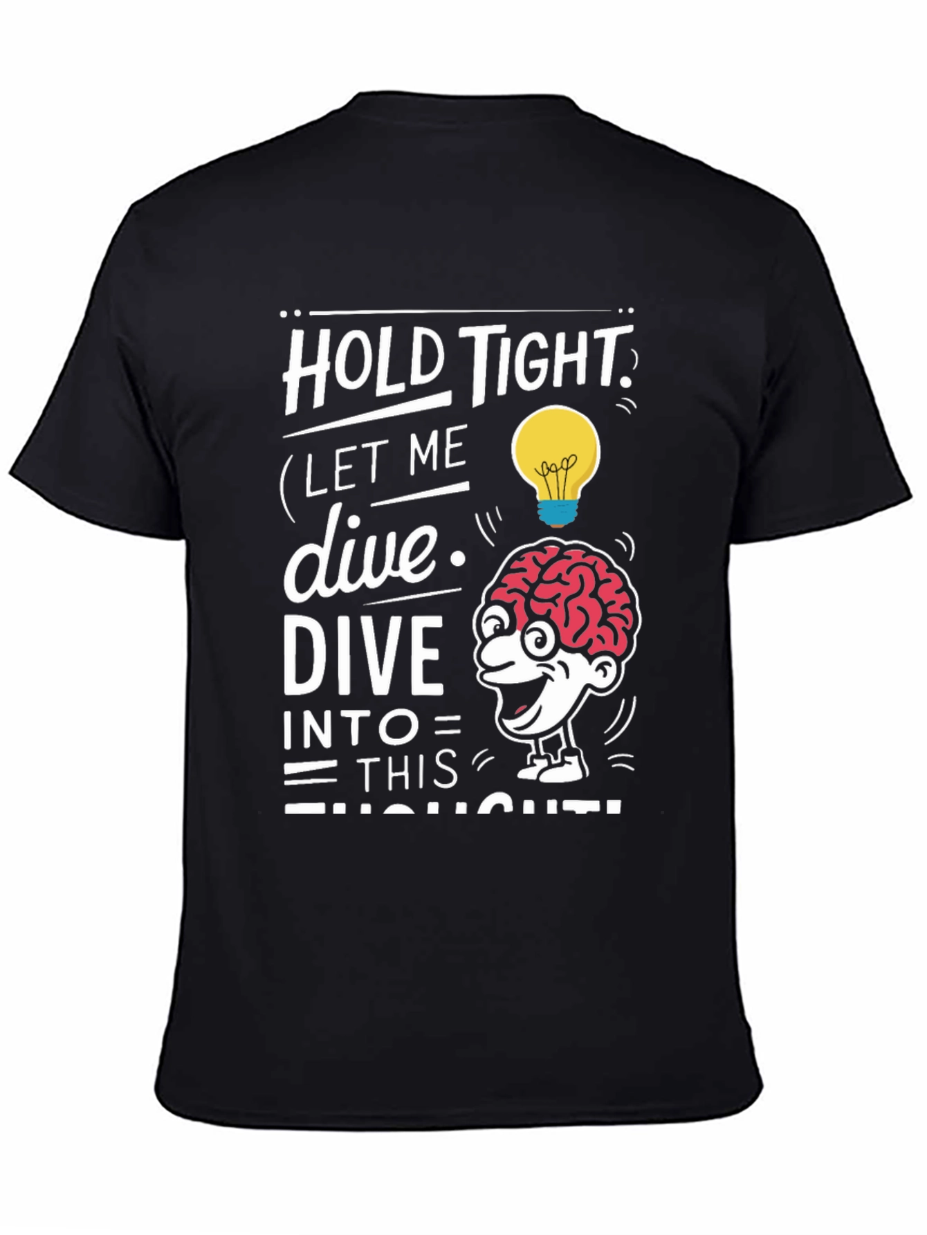 Brainy Thought Black T-Shirt