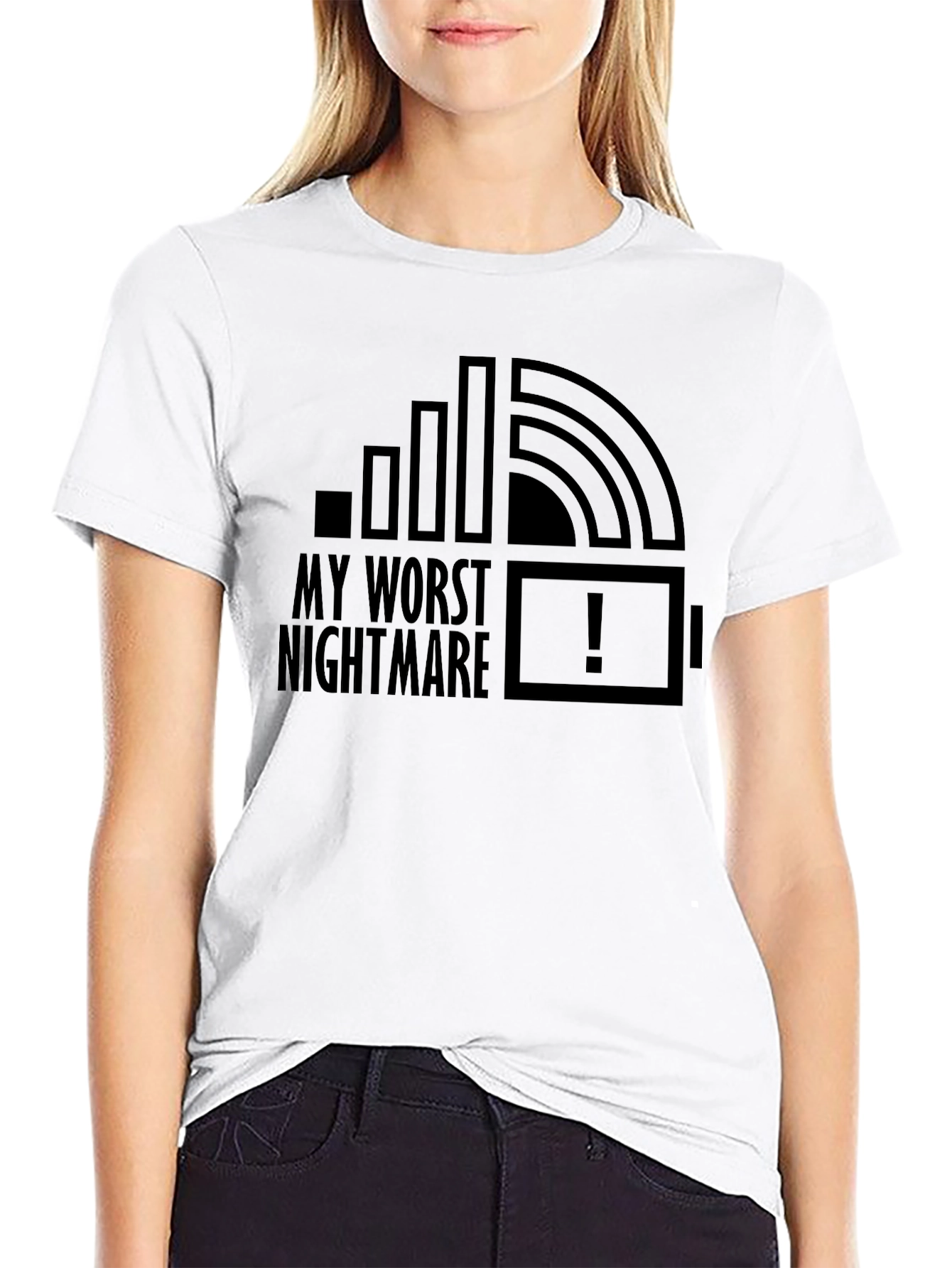 My Worst Nightmare Low Battery No Signal T-Shirt