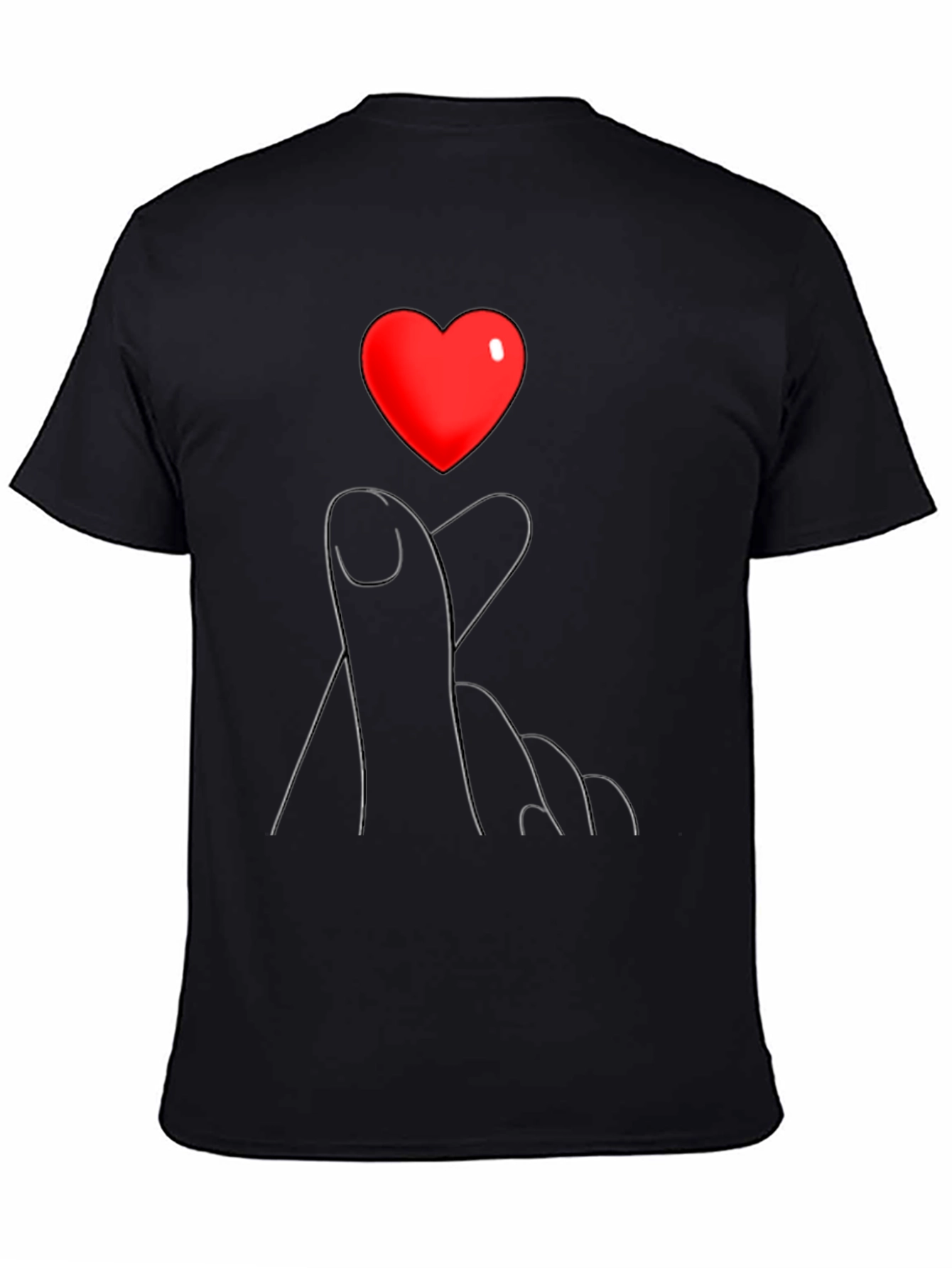 Heart Hands Graphic Tee - Express Your Love!