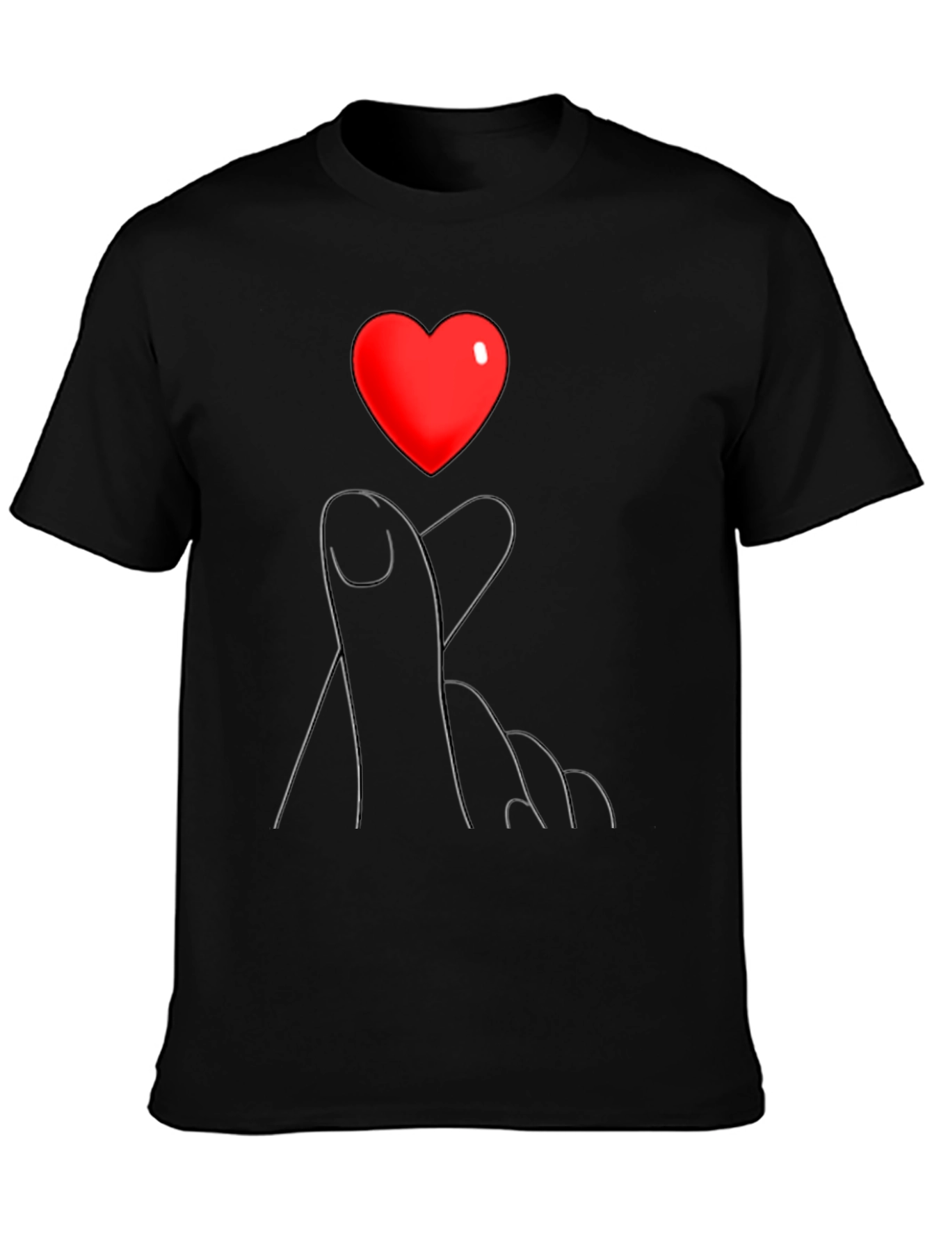 Heart Hands Graphic Tee - Express Your Love!