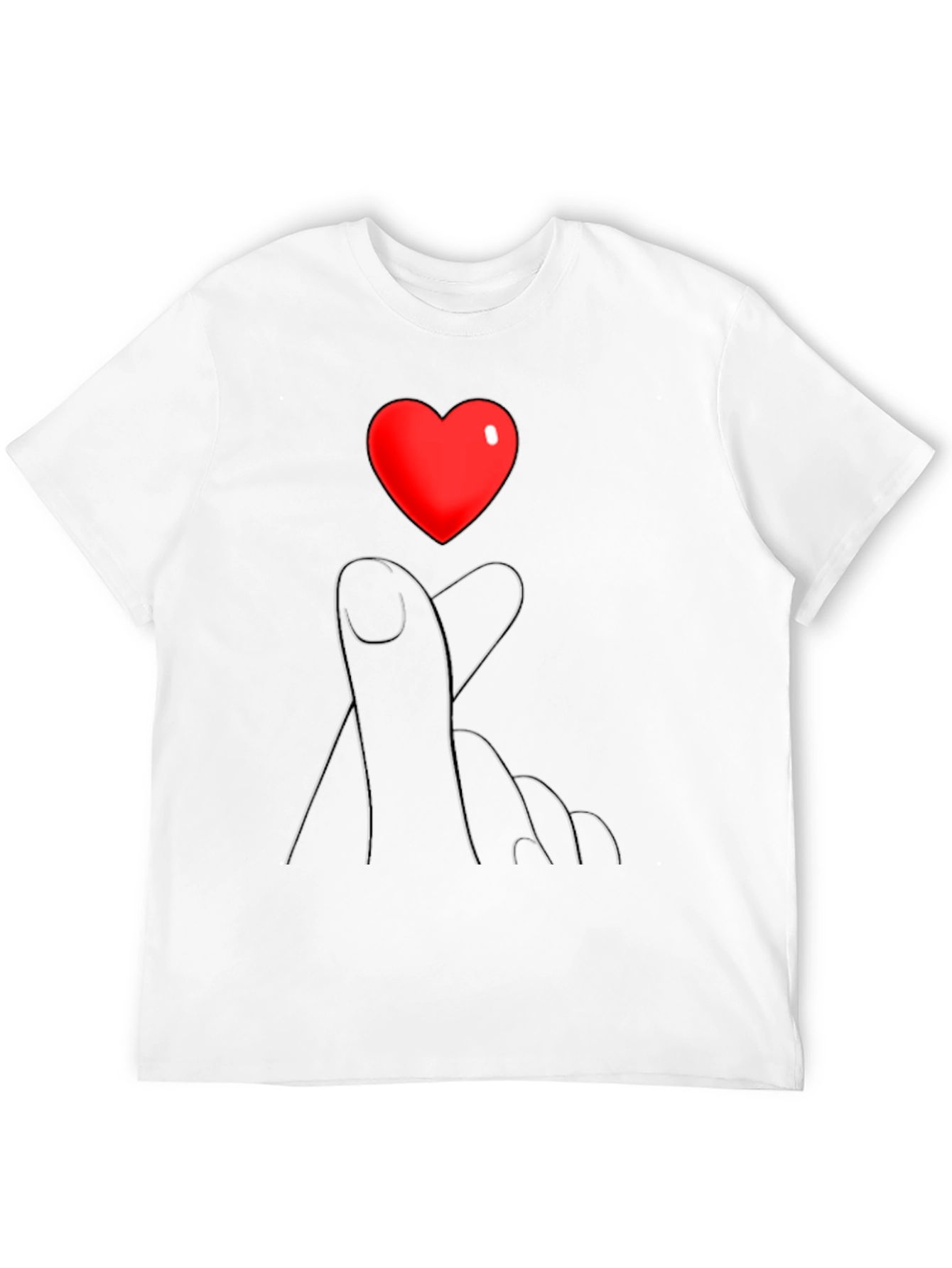 Heart Hands Graphic Tee - Express Your Love!