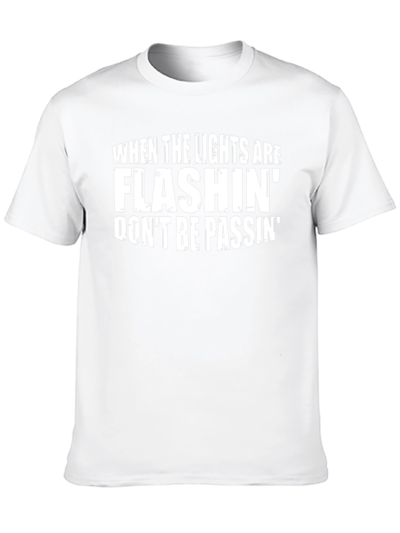 Flashing Lights Funny Graphic Tee