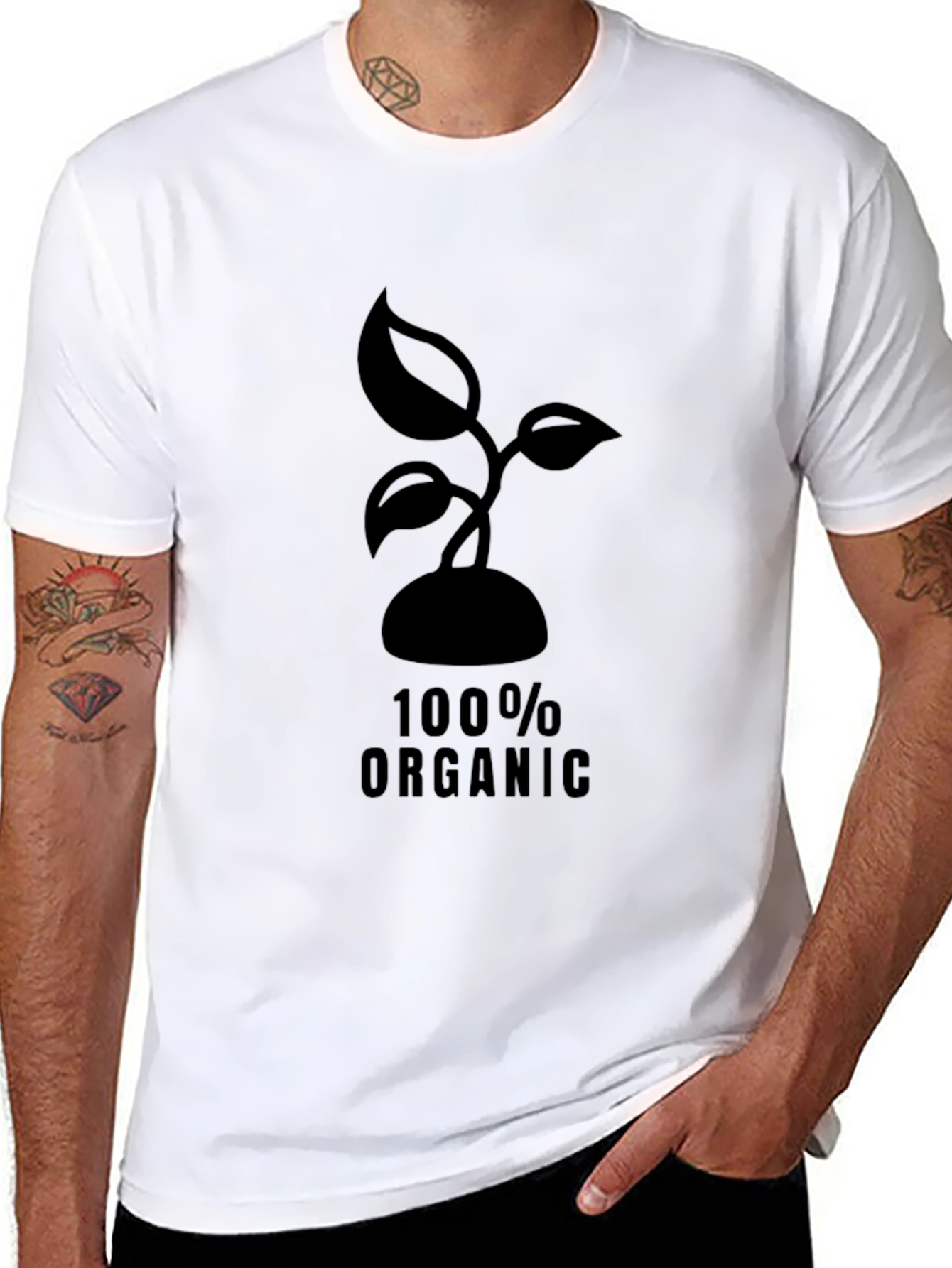 Organic Sprout Black T-Shirt
