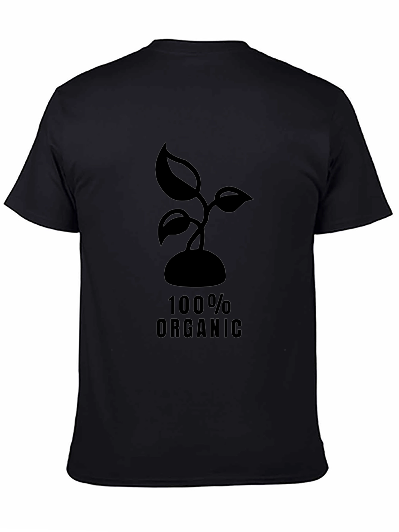 Organic Sprout Black T-Shirt