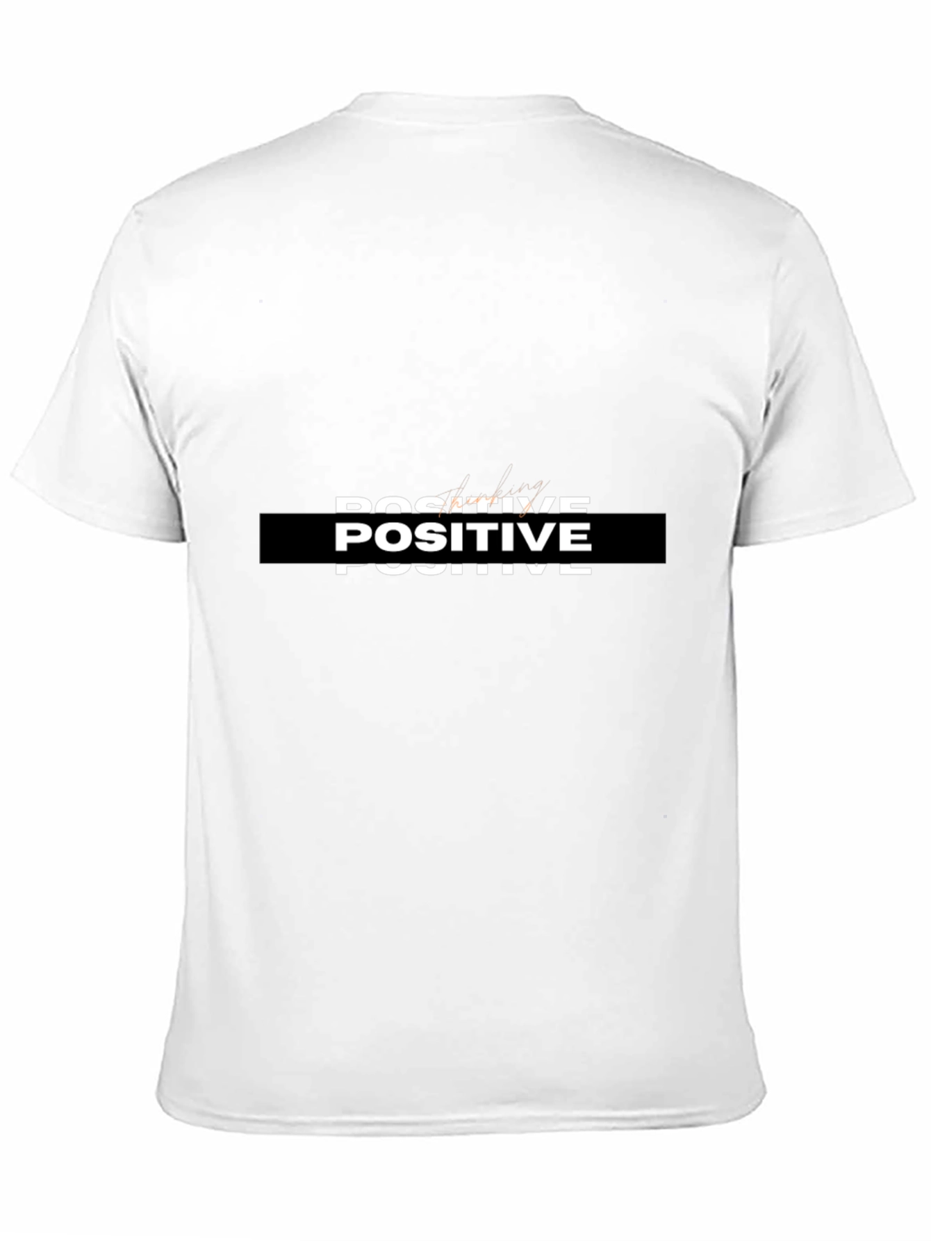 Positive Graphic Print Black T-Shirt