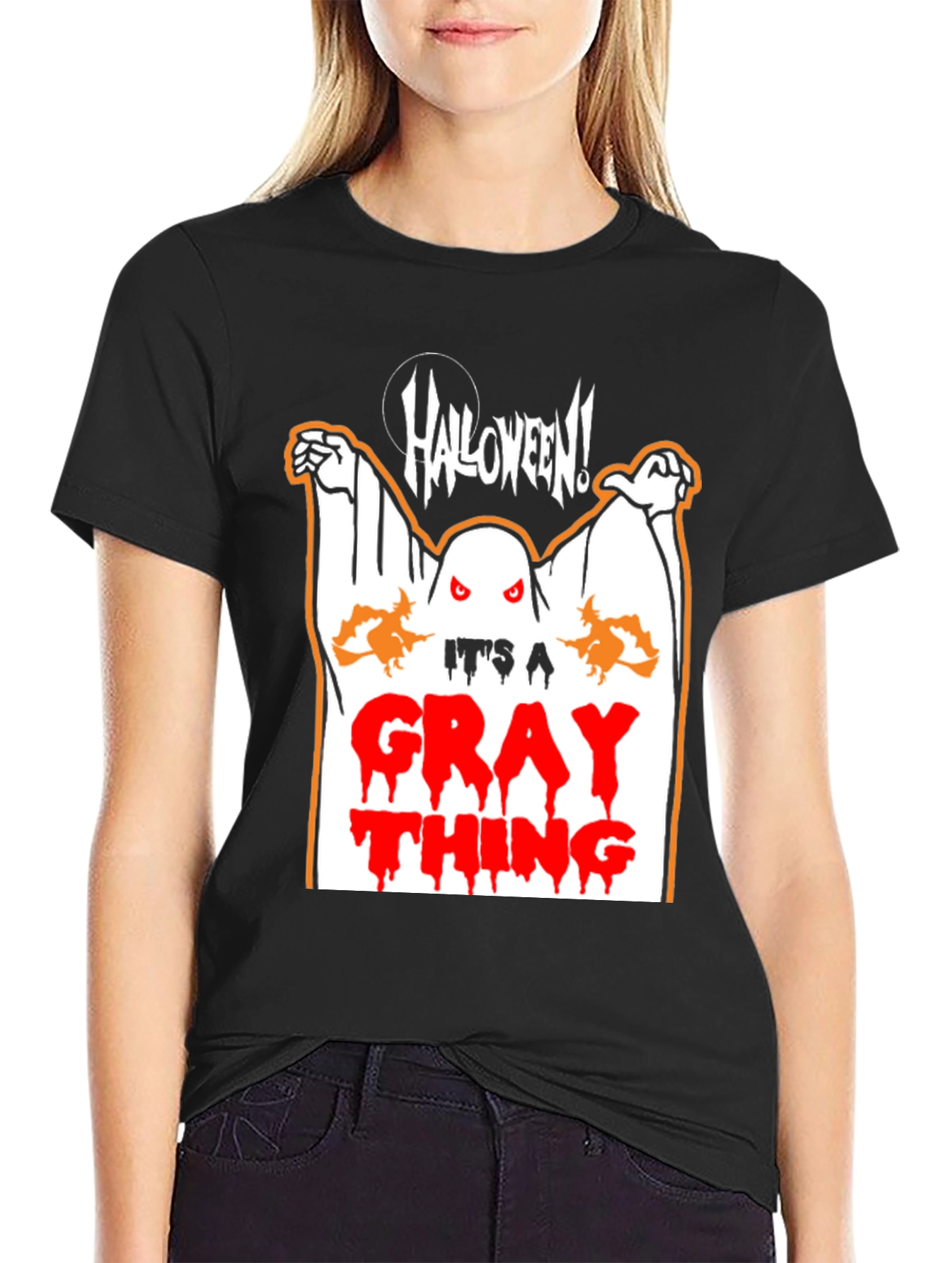 Halloween Ghost Graphic T-Shirt