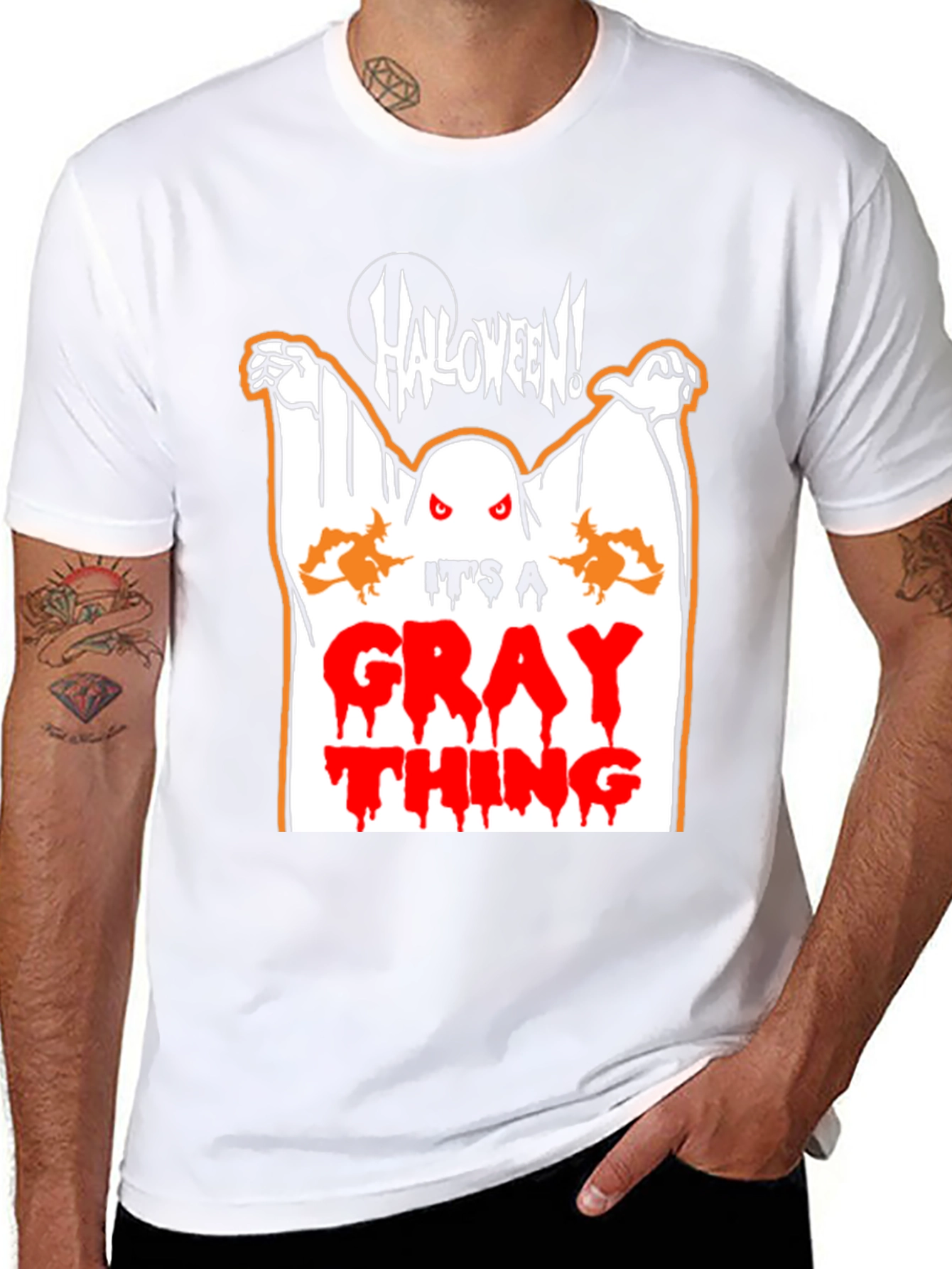 Halloween Ghost Graphic T-Shirt