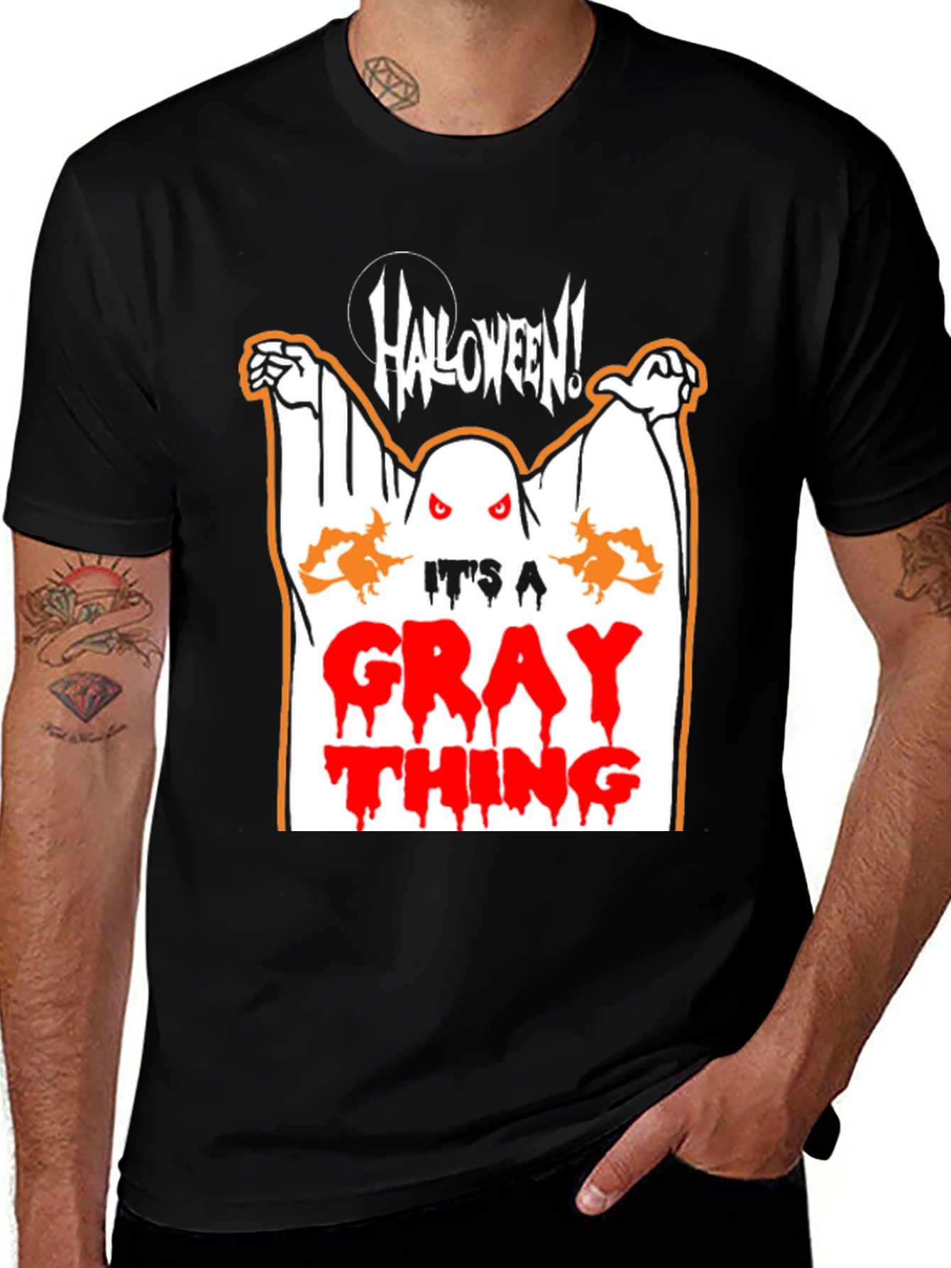 Halloween Ghost Graphic T-Shirt