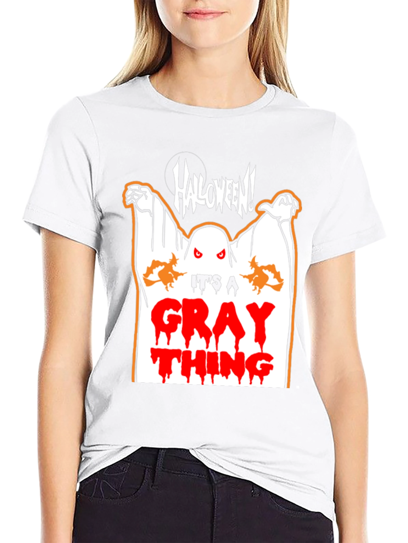 Halloween Ghost Graphic T-Shirt