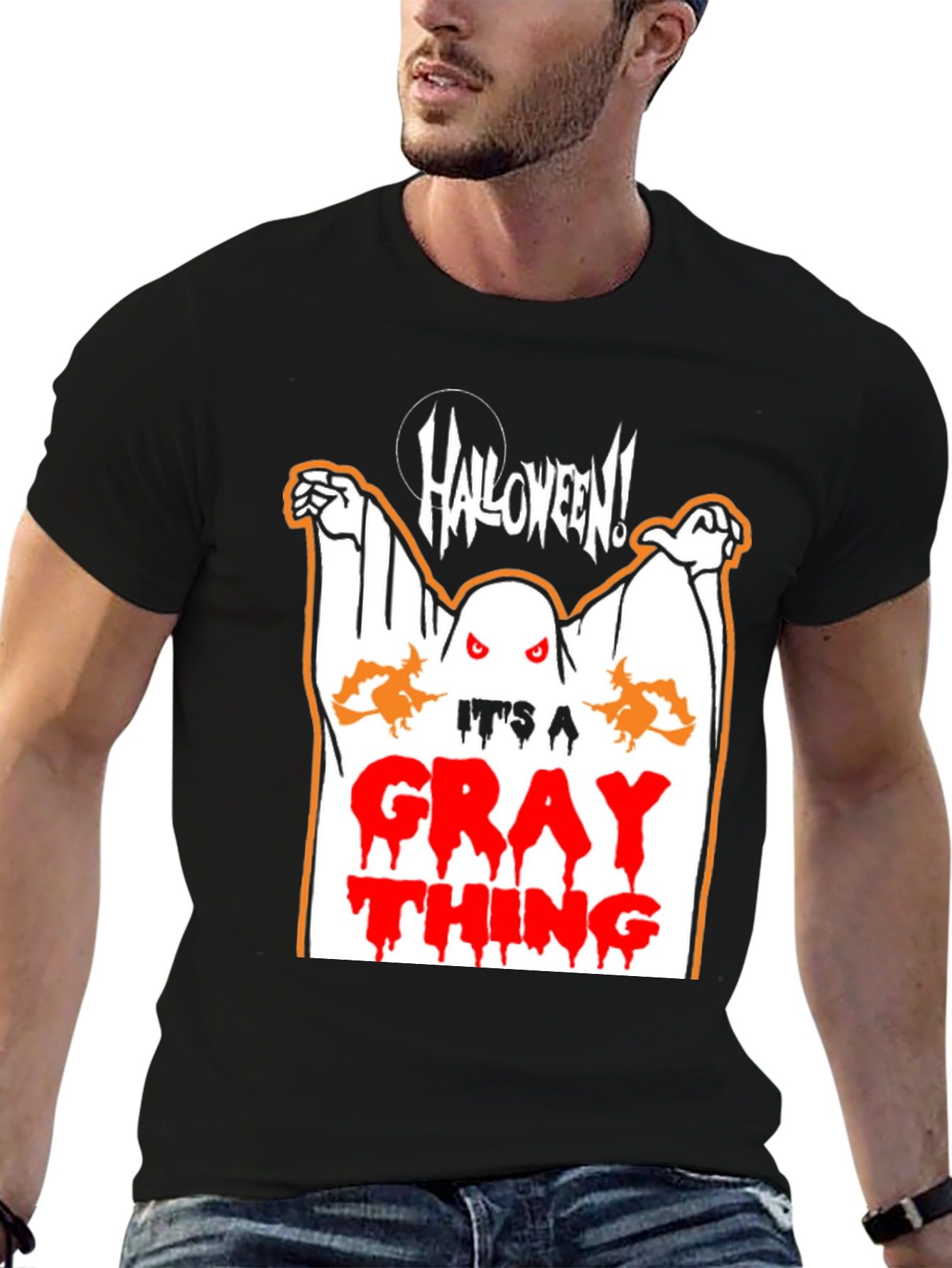 Halloween Ghost Graphic T-Shirt