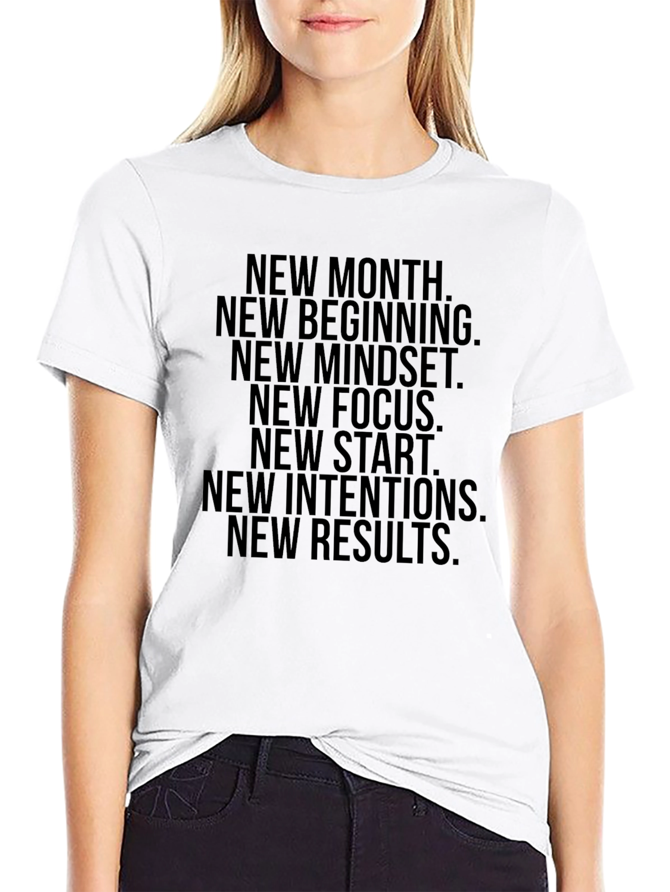 Inspirational New Beginnings Black T-Shirt