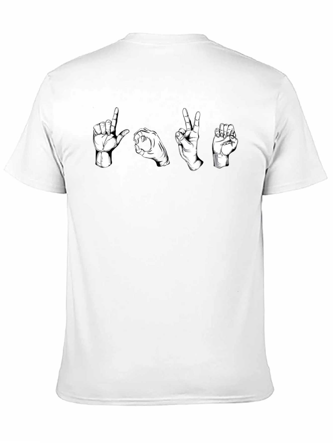 LOVE Sign Language Graphic T-Shirt