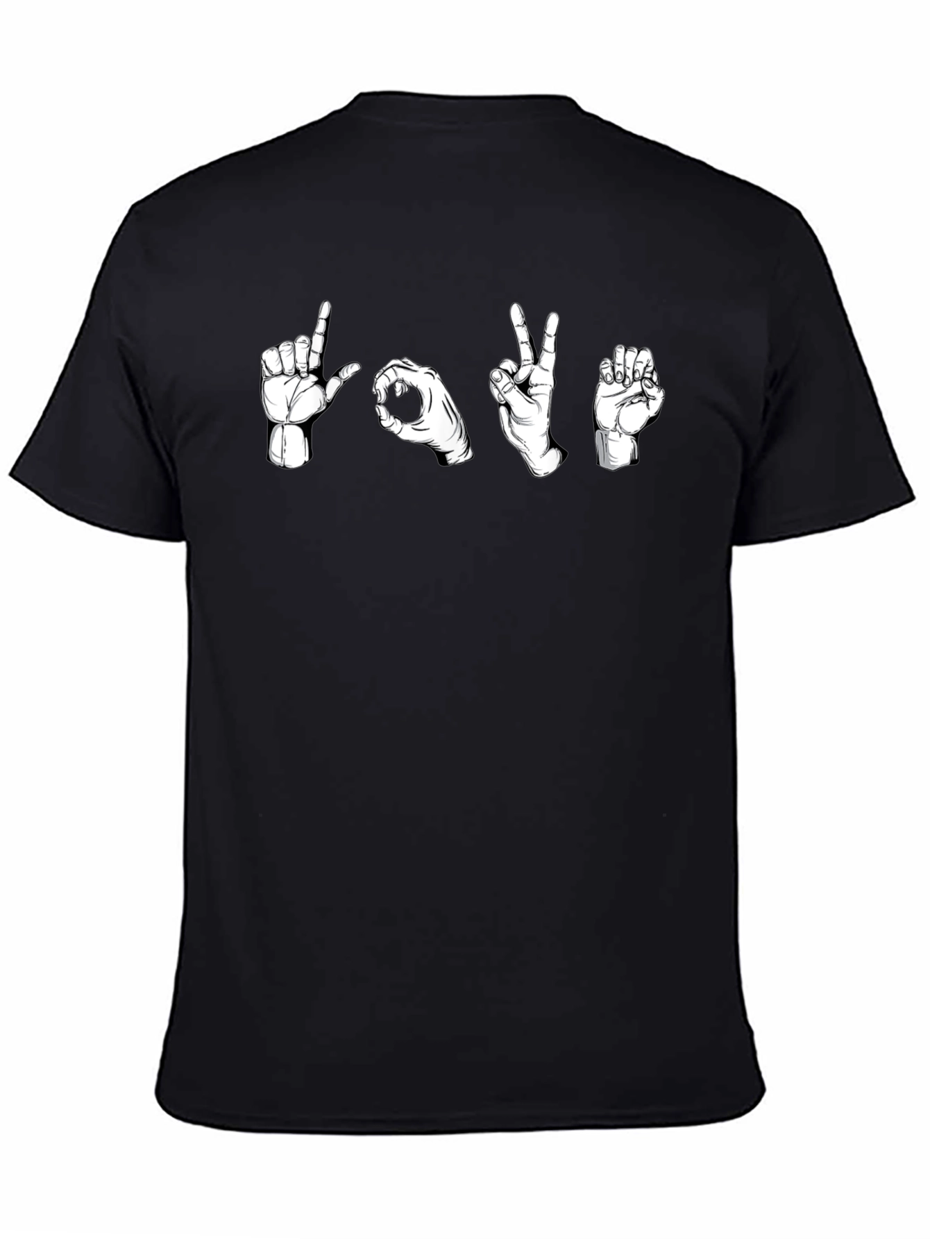 LOVE Sign Language Graphic T-Shirt