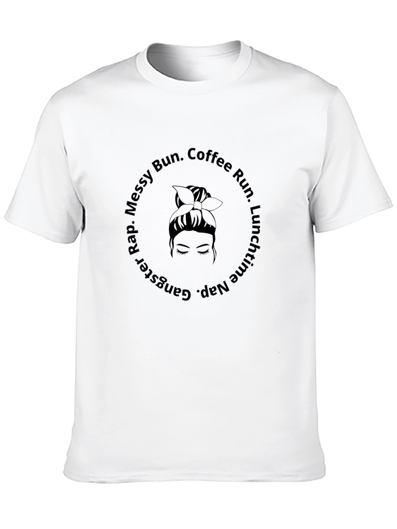 Messy Bun Coffee Run Graphic Tee