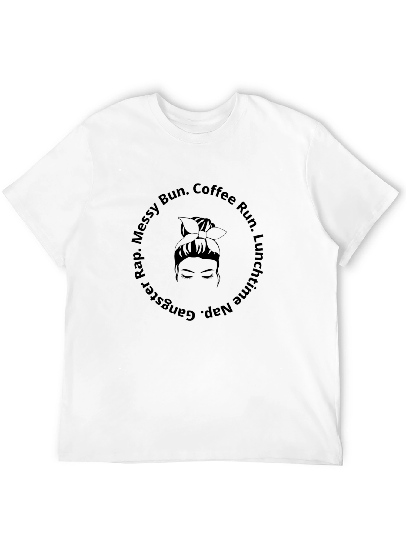 Messy Bun Coffee Run Graphic Tee