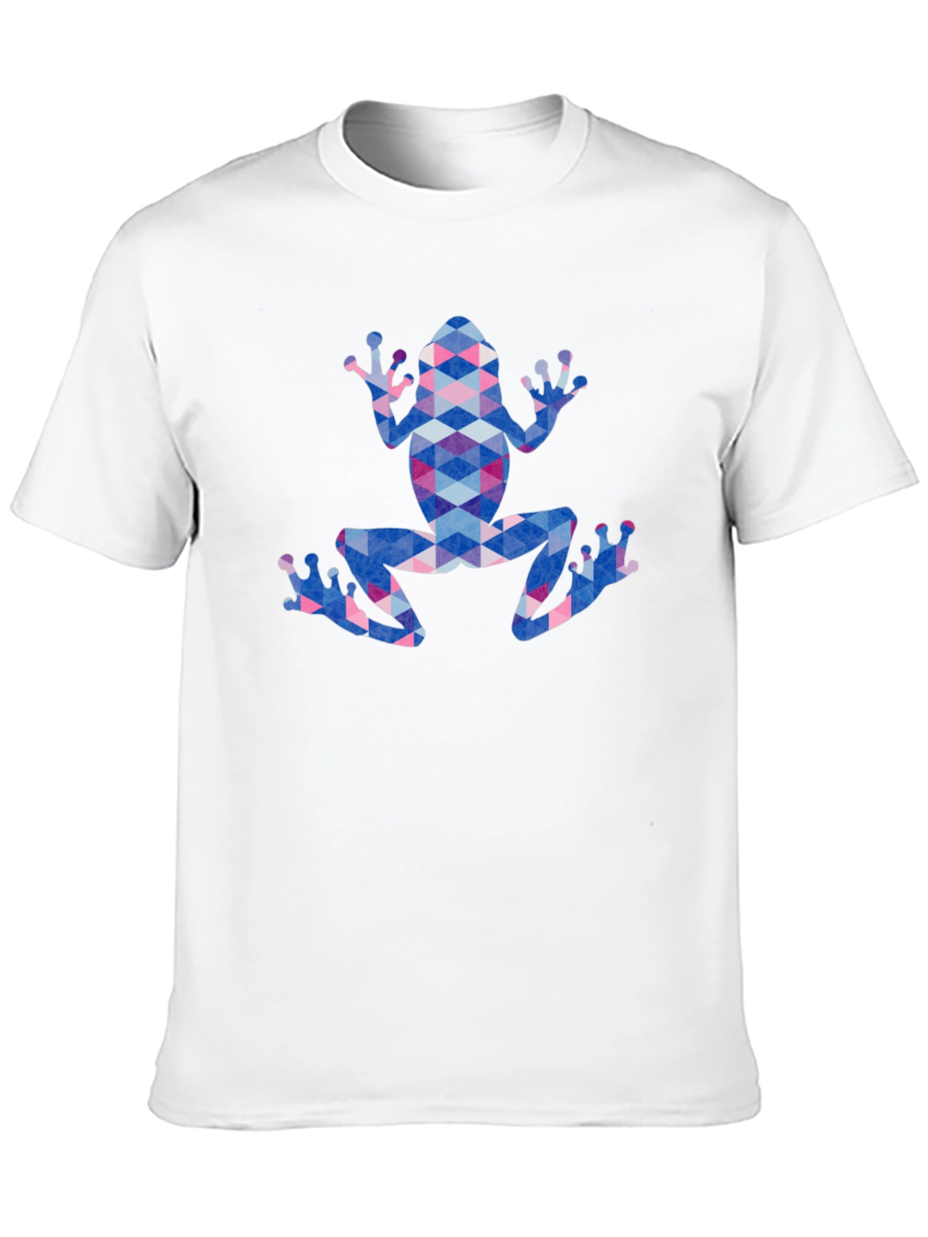 Geometric Frog Graphic Tee - Stylish Patterned Design