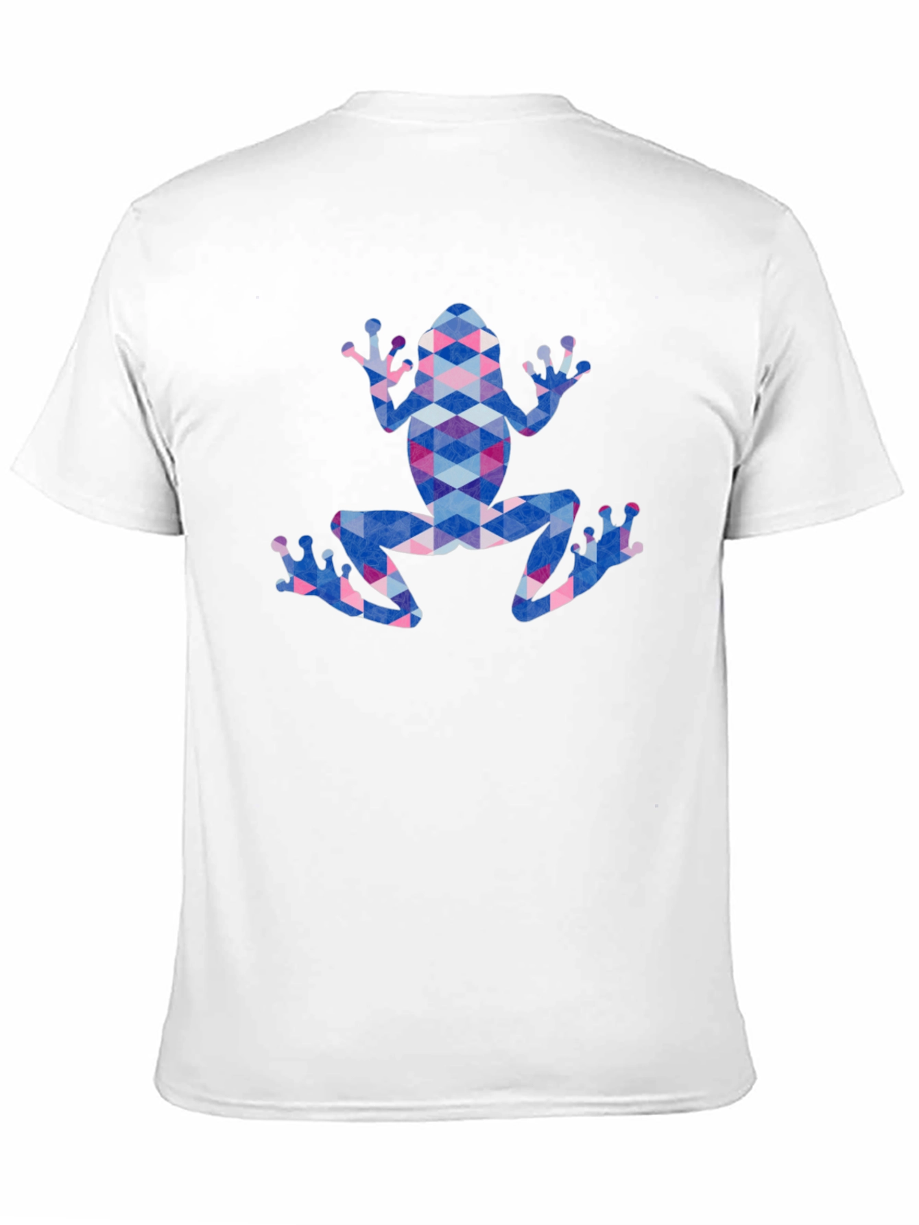 Geometric Frog Graphic Tee - Stylish Patterned Design