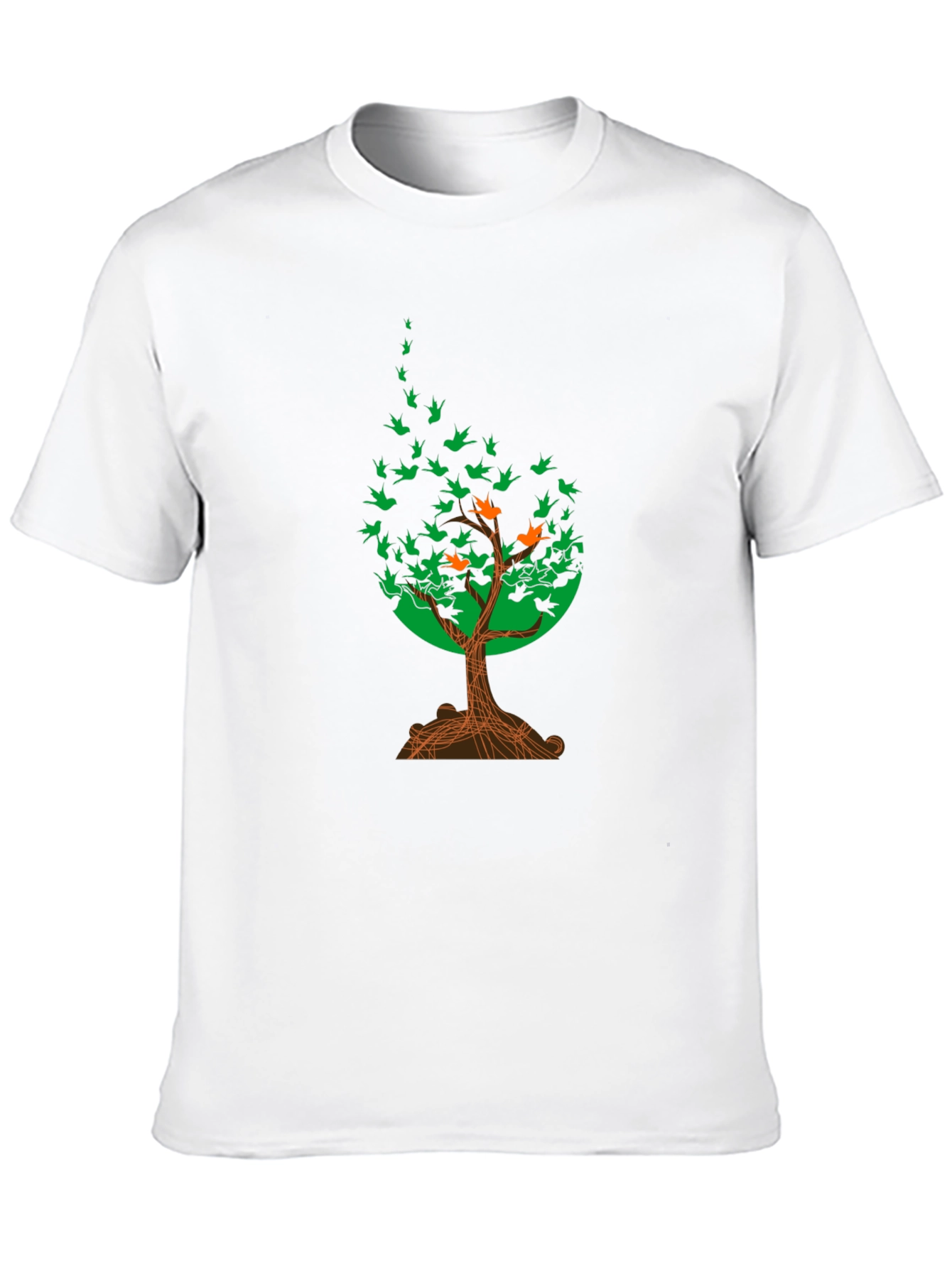 Natures Flight T-Shirt: Tree of Birds Design