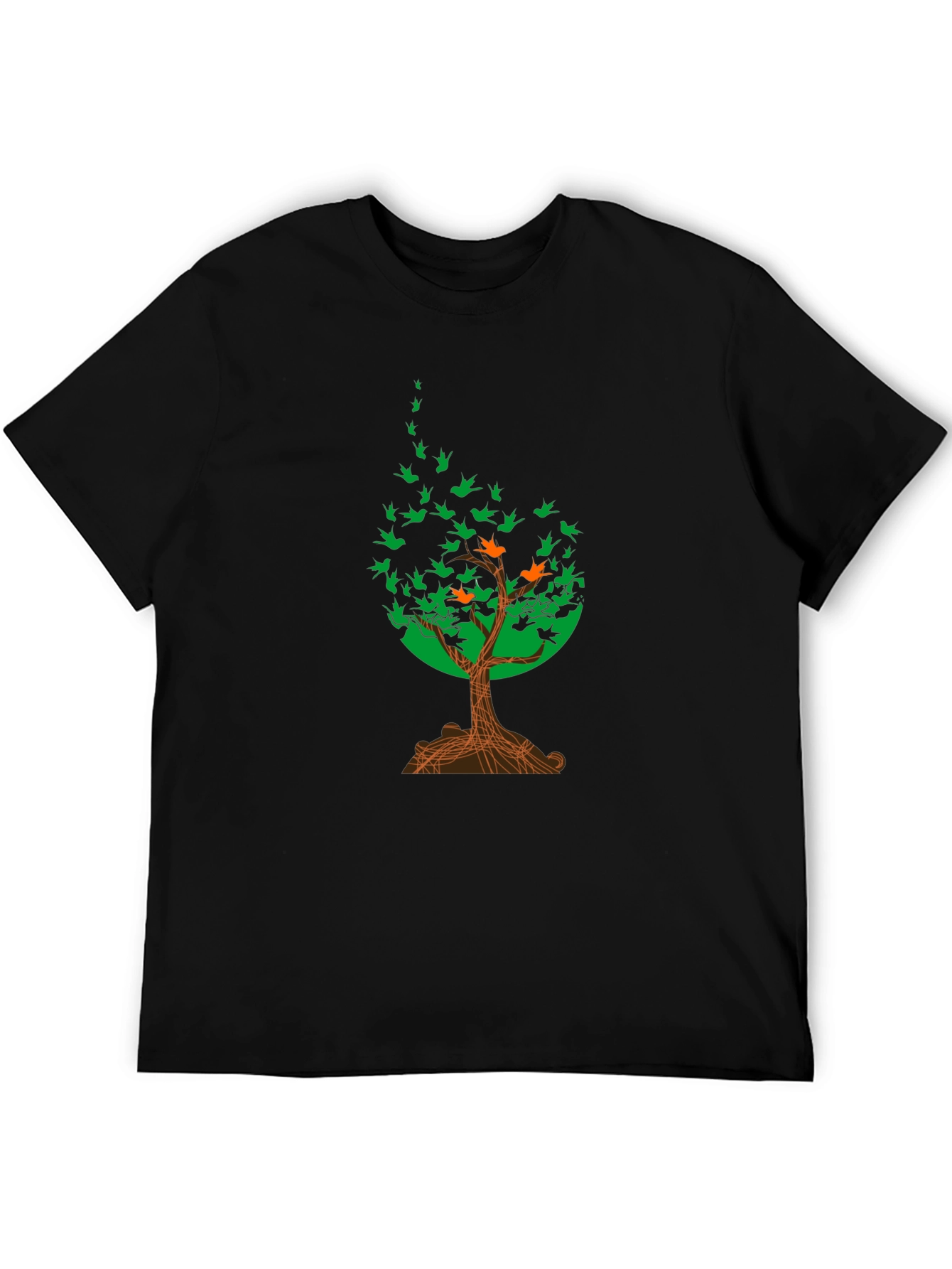 Natures Flight T-Shirt: Tree of Birds Design