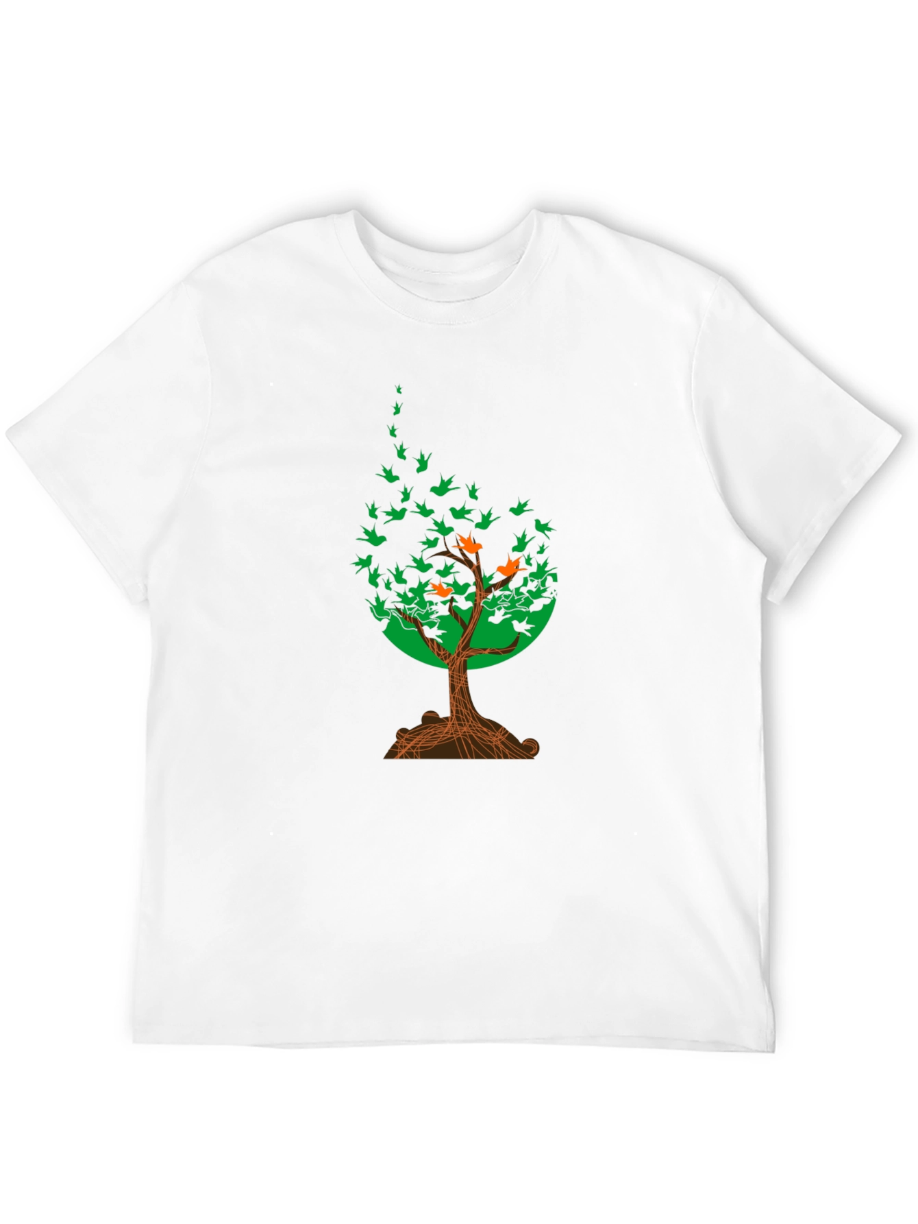 Natures Flight T-Shirt: Tree of Birds Design