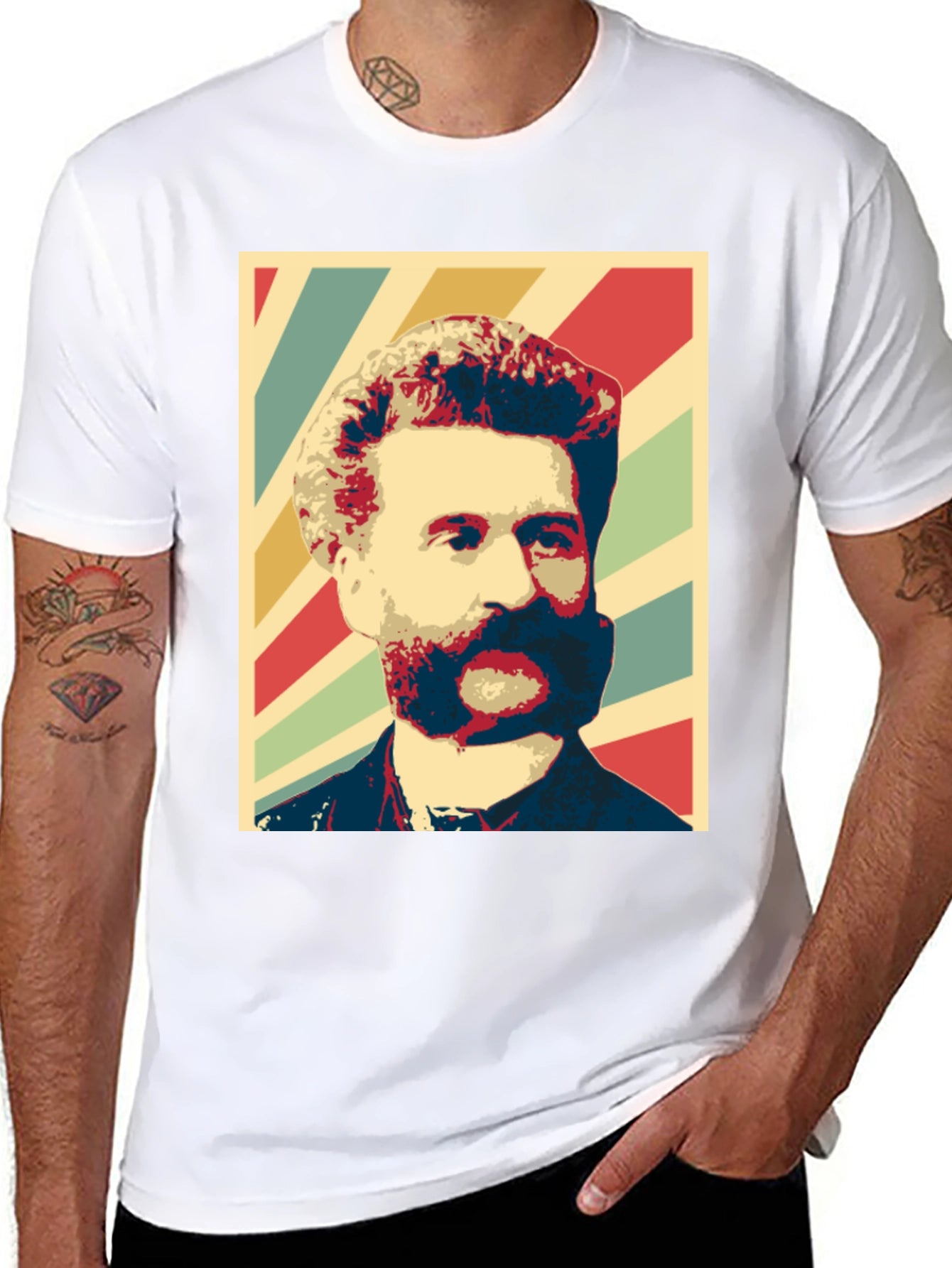 Retro Man Portrait Graphic T-Shirt