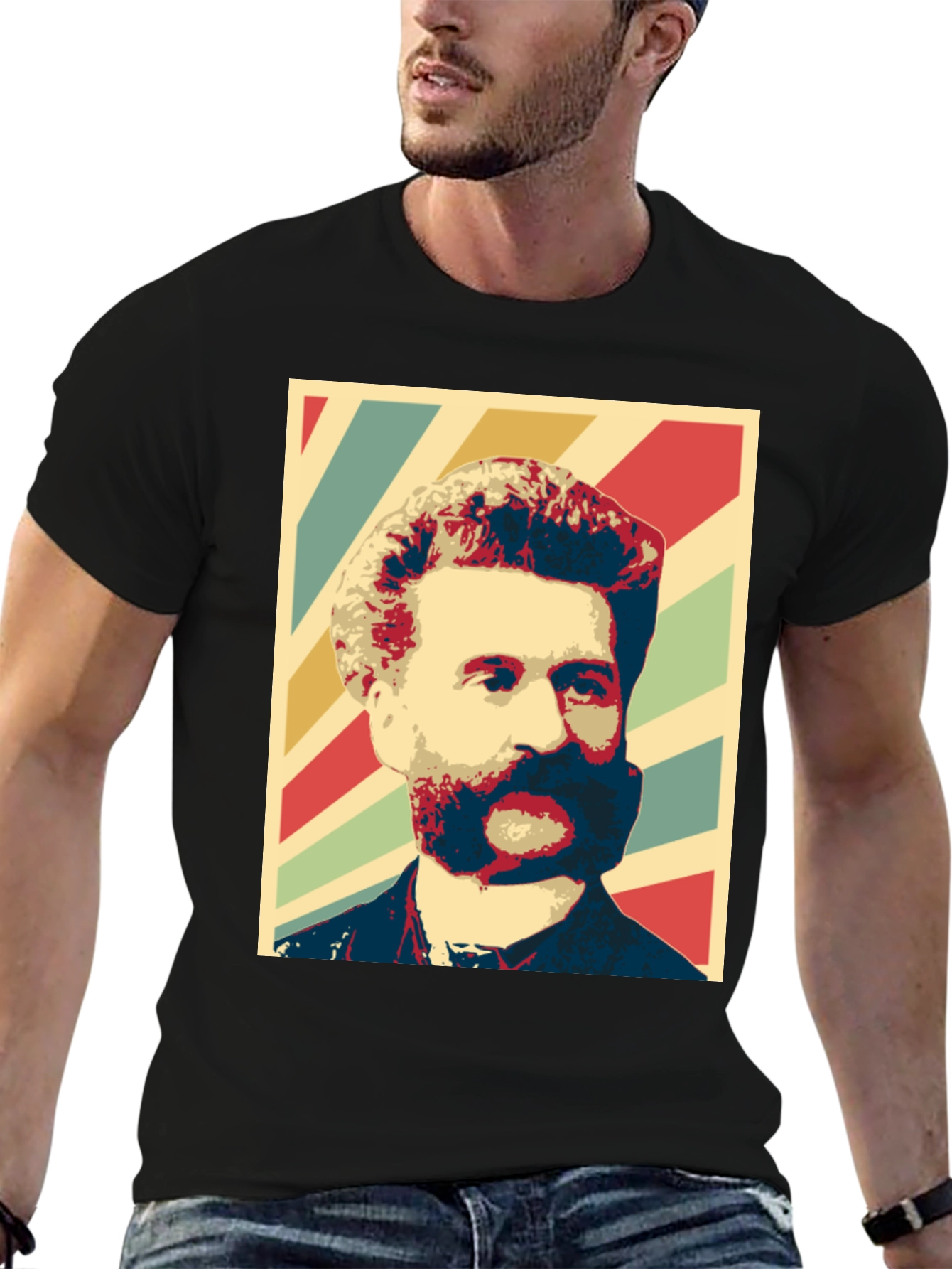 Retro Man Portrait Graphic T-Shirt