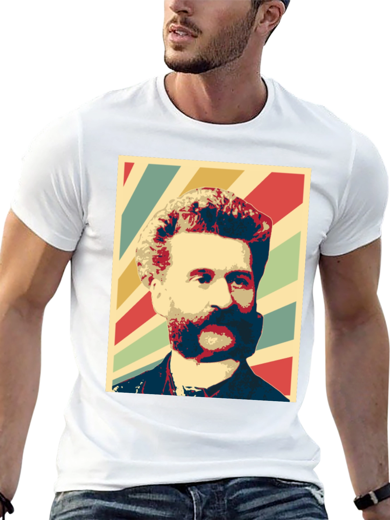 Retro Man Portrait Graphic T-Shirt