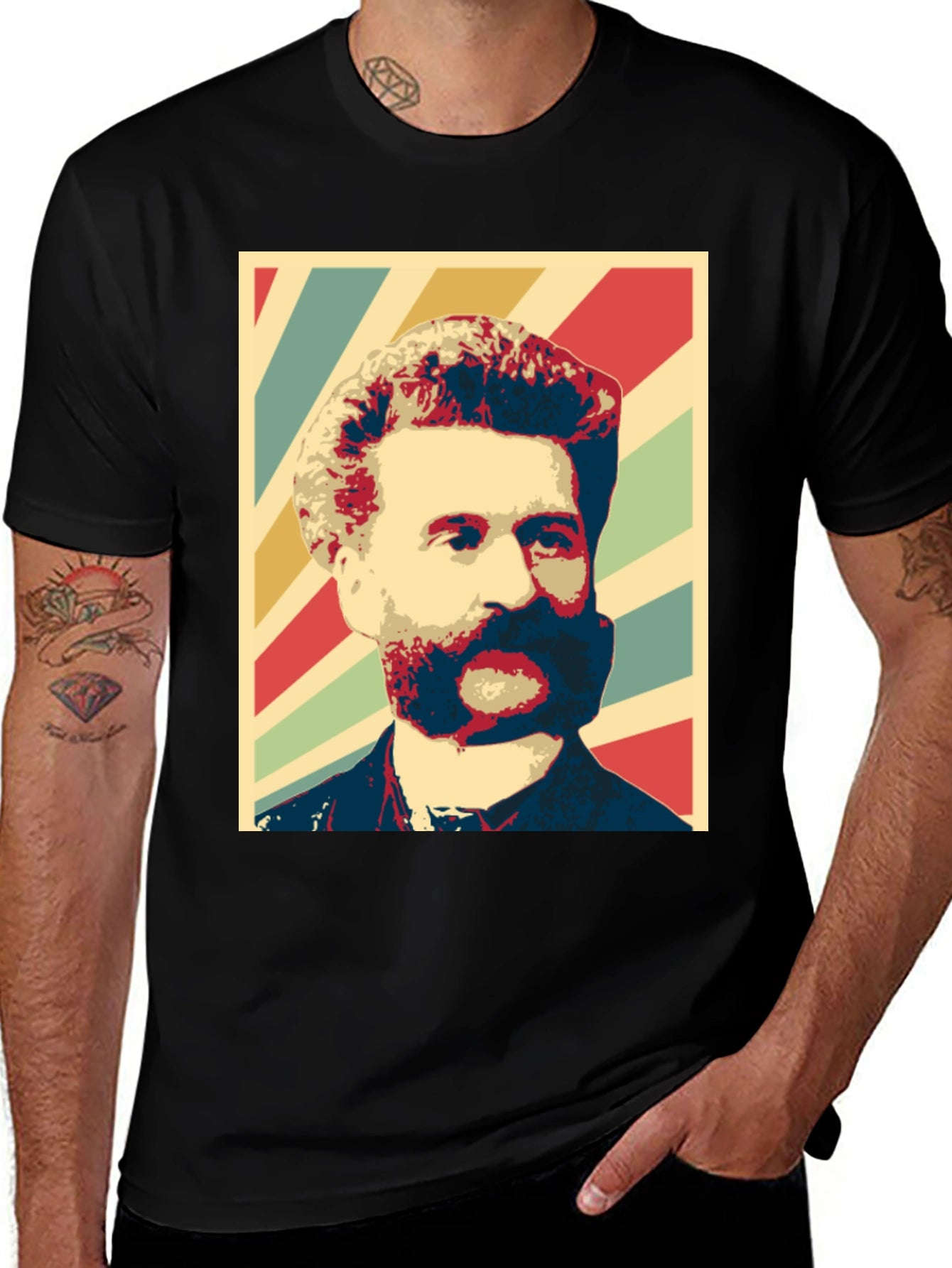 Retro Man Portrait Graphic T-Shirt