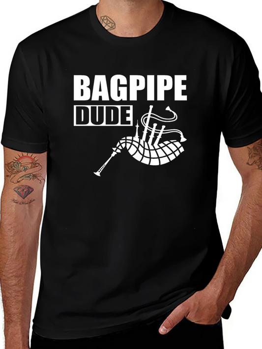 Bagpipe Dude Graphic T-Shirt