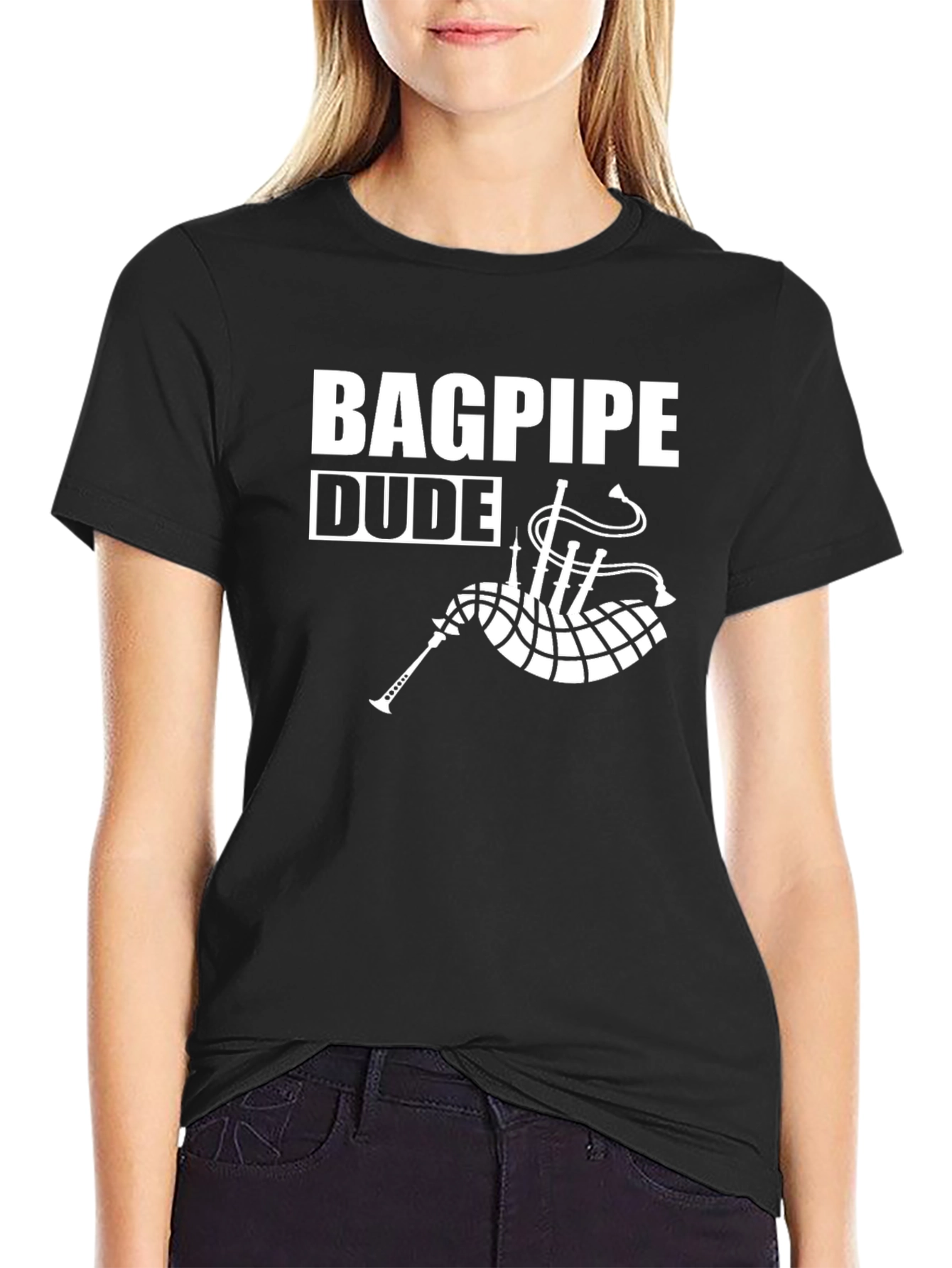 Bagpipe Dude Graphic T-Shirt