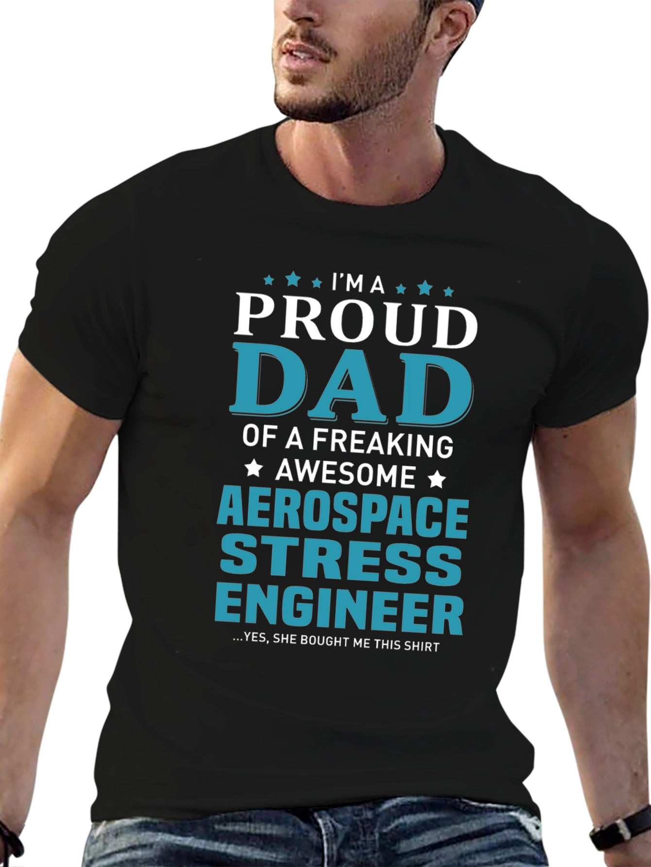 Proud Dad Aerospace Stress Engineer T-Shirt