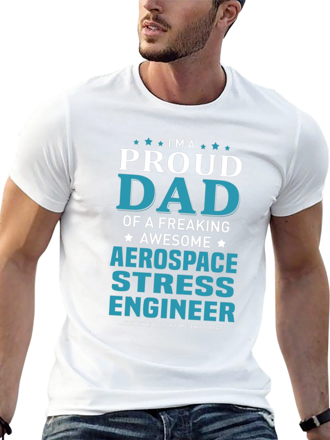Proud Dad Aerospace Stress Engineer T-Shirt