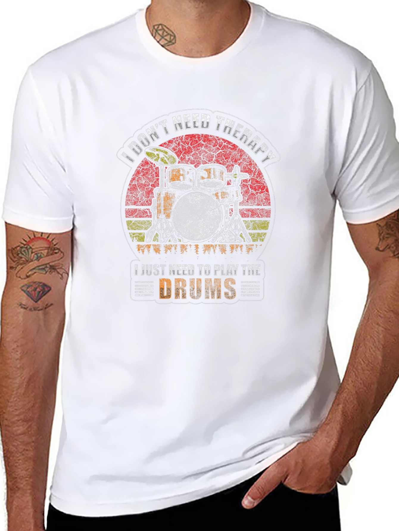 Drummer Therapy T-Shirt - I Dont Need Therapy Drums