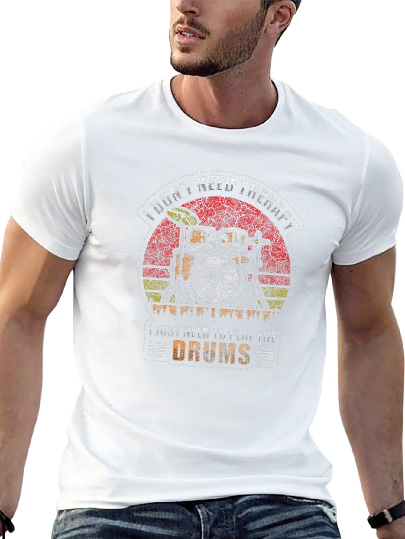 Drummer Therapy T-Shirt - I Dont Need Therapy Drums
