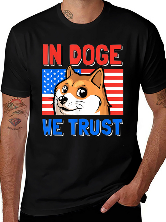 In Doge We Trust Black T-Shirt