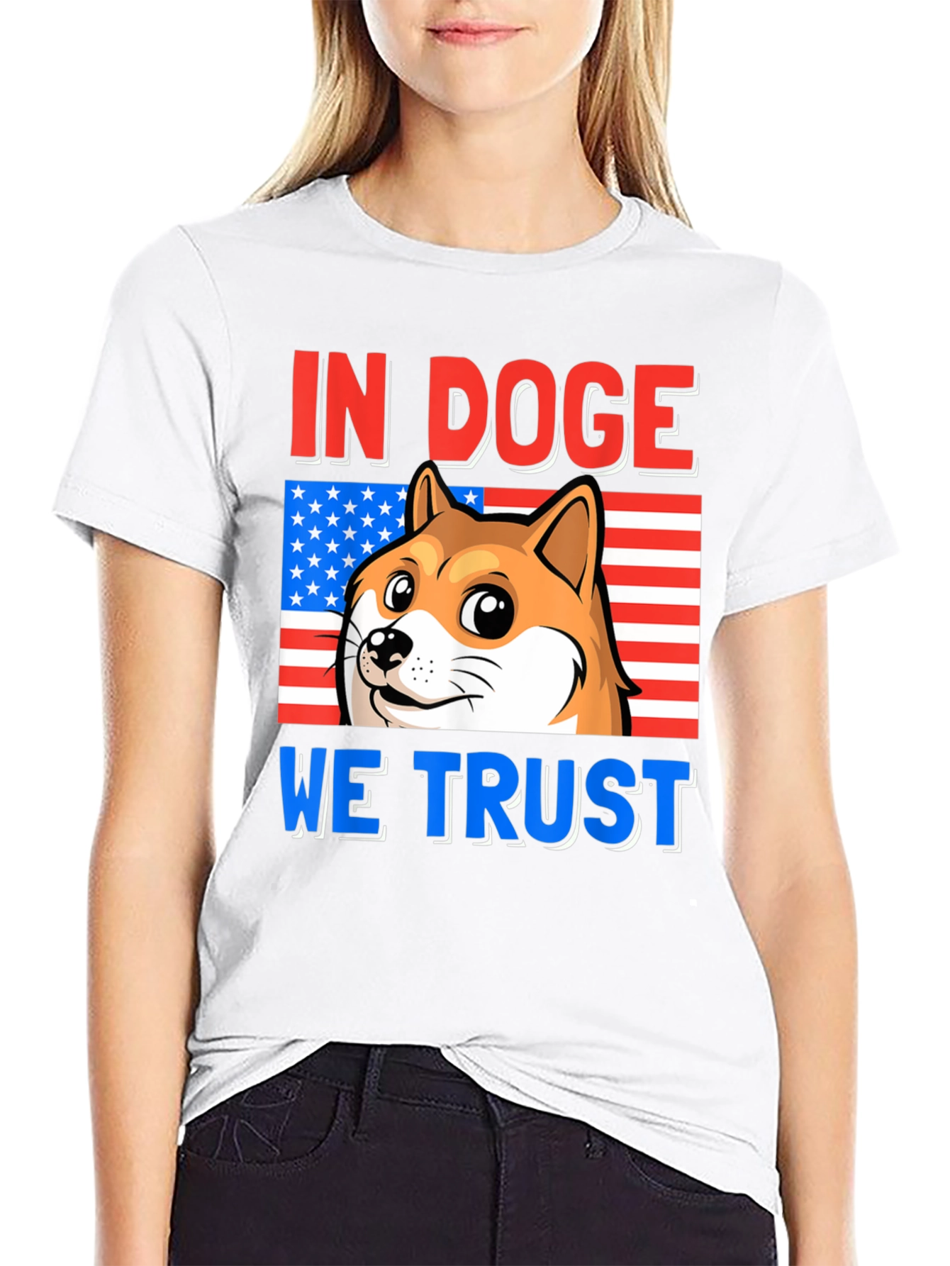 In Doge We Trust Black T-Shirt