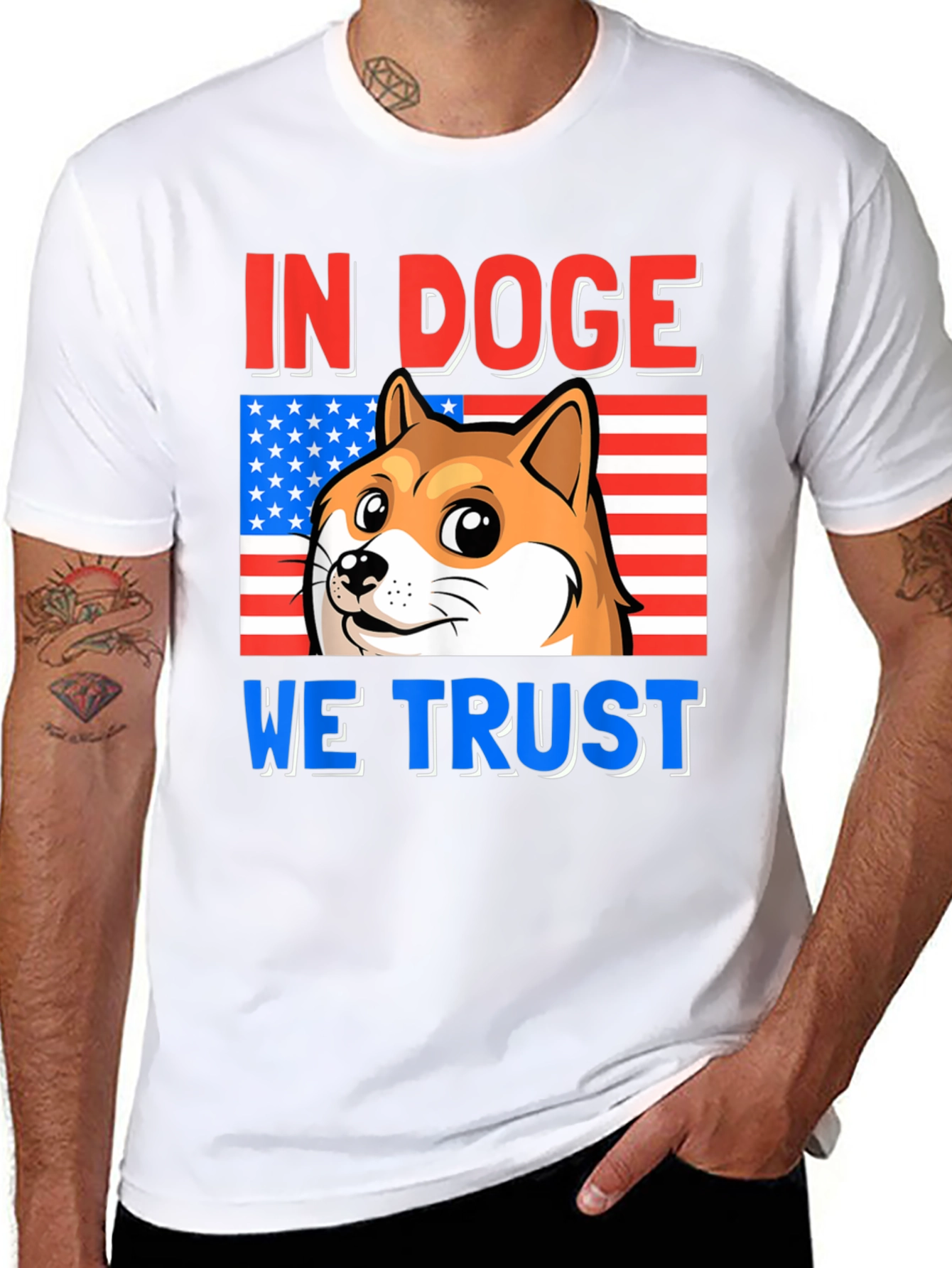 In Doge We Trust Black T-Shirt