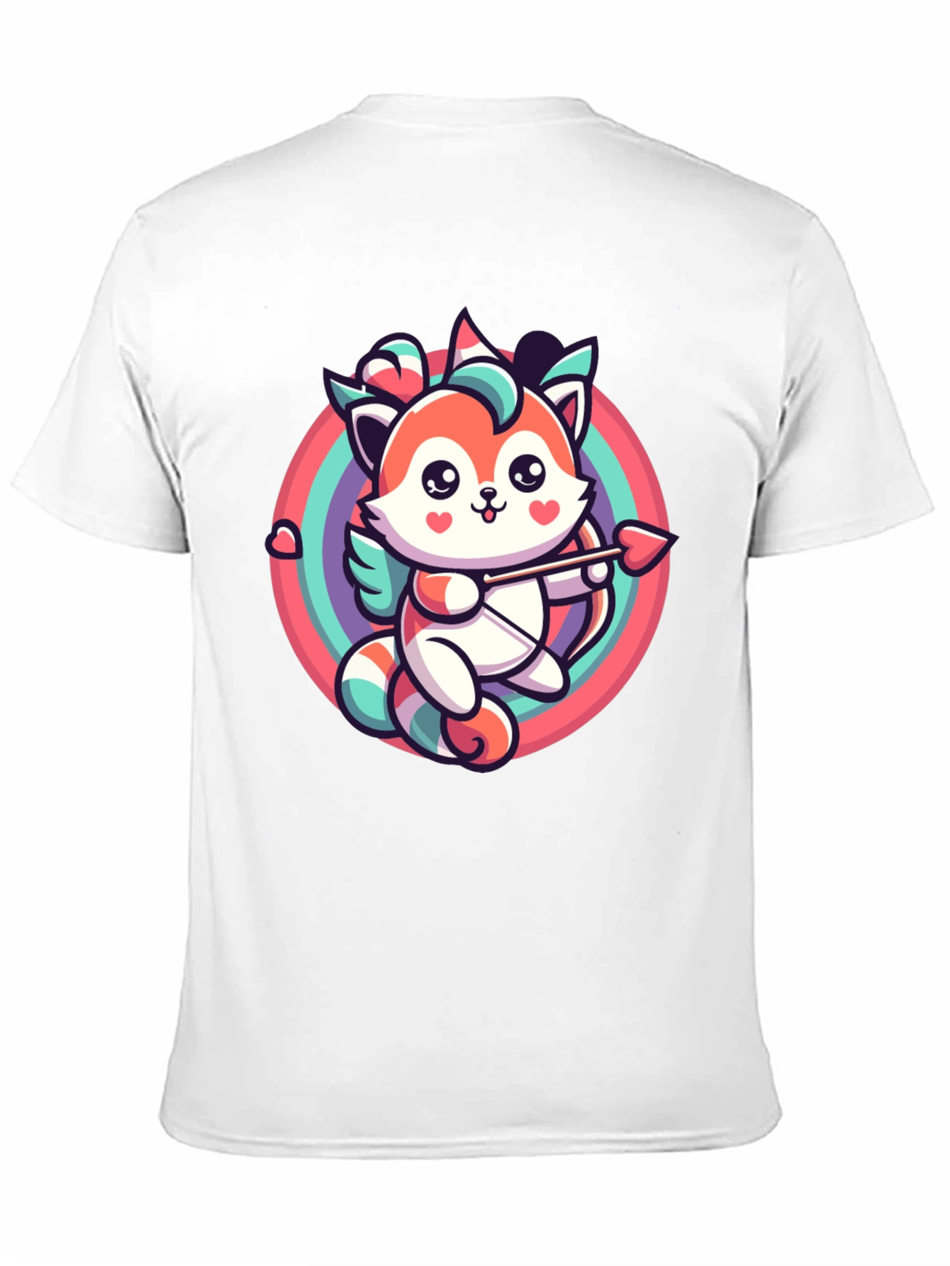 Cupid Fox Graphic Tee - Valentines Day Shirt