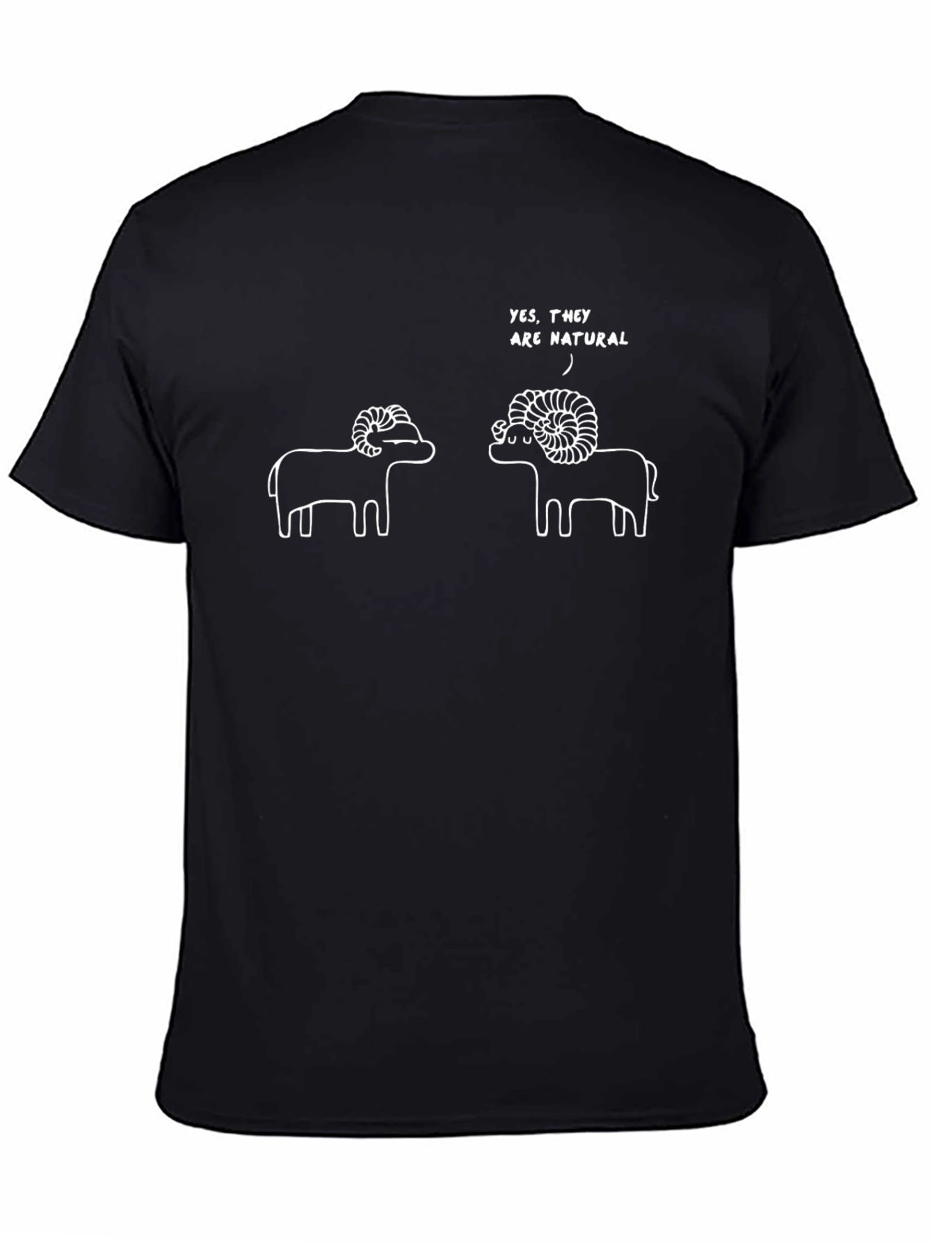 Funny Ram T-Shirt - Yes They Are Natural